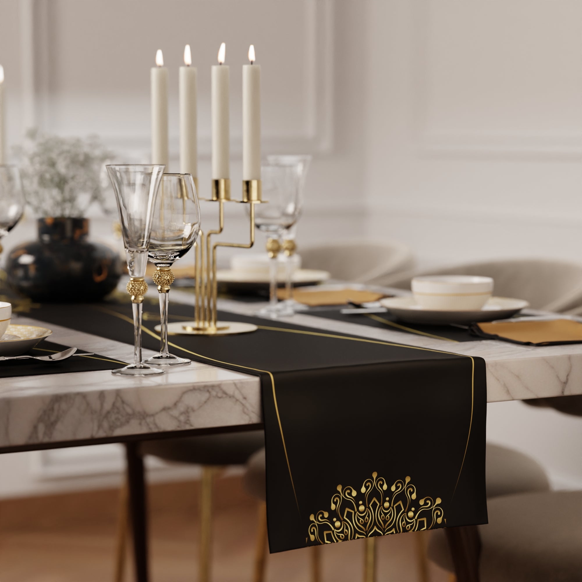 Midnight Banquet Table Linen Set