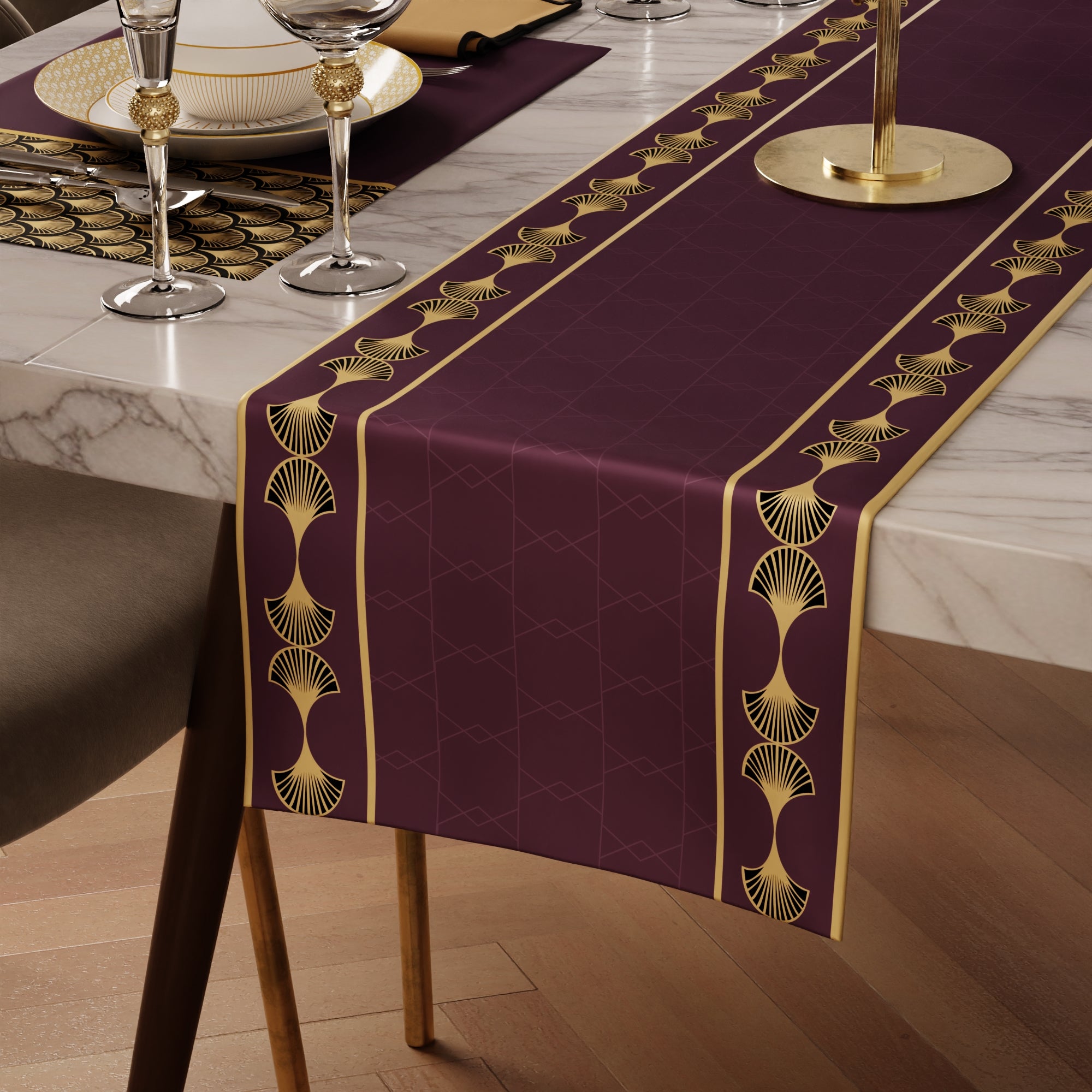 Merlot Gala Table Linen Set