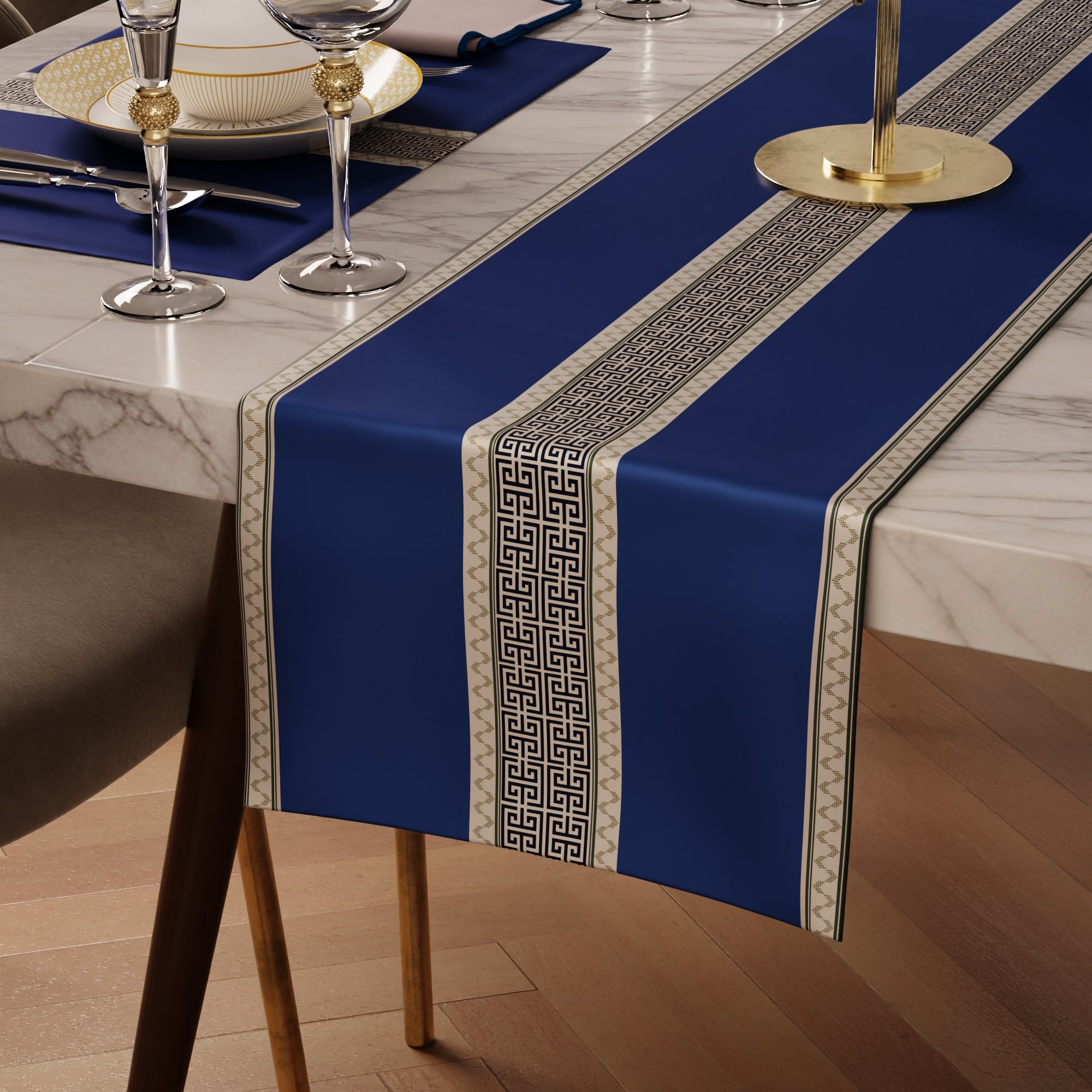 Indigo Elegance Table Linen Set