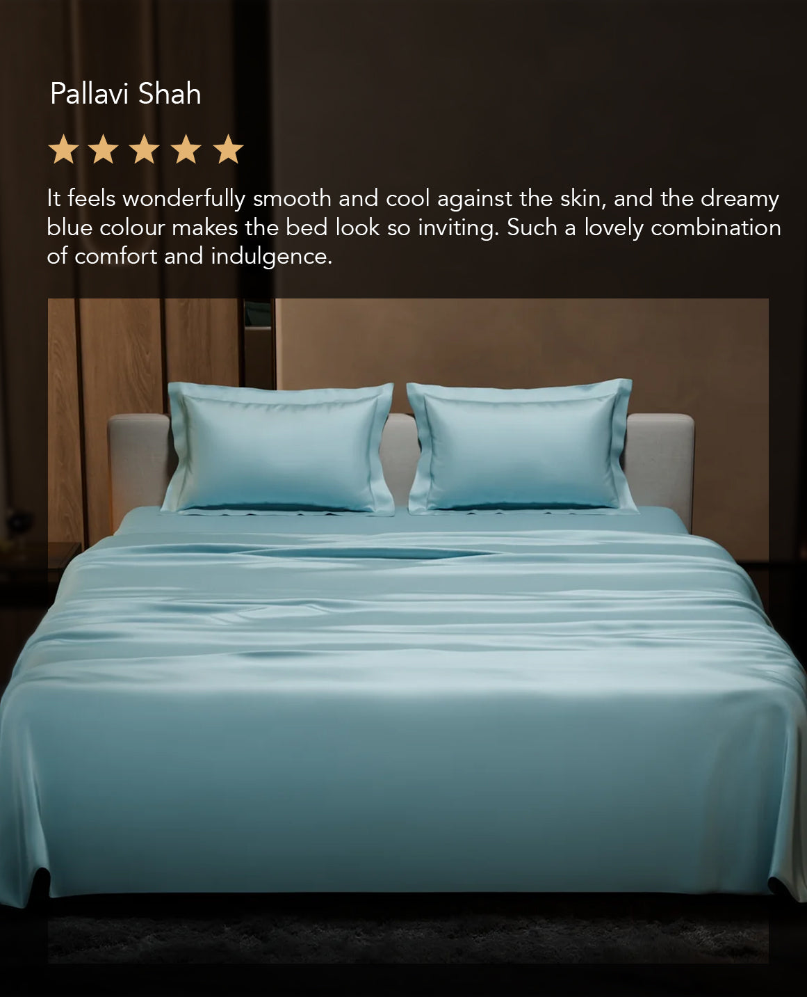 Dreamy Blue Flat Bedsheet Set