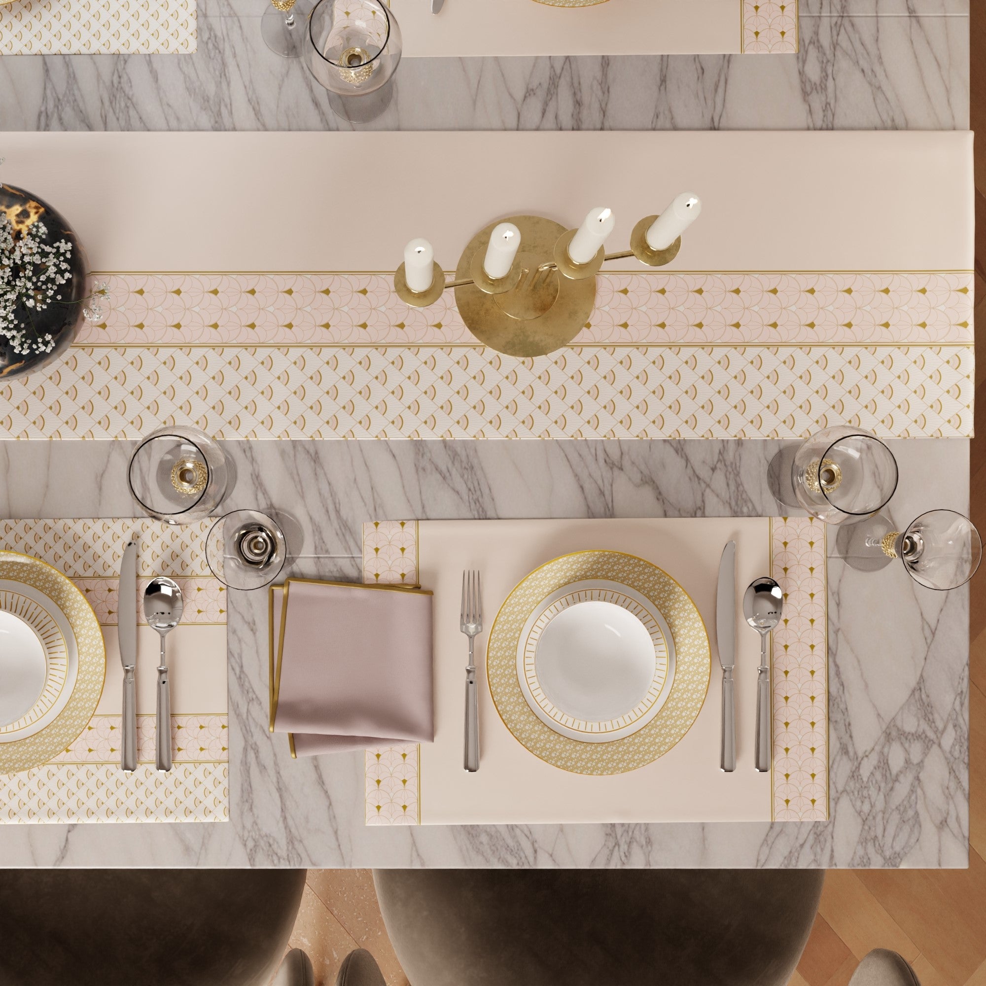 Ivory Banquet Table Linen Set