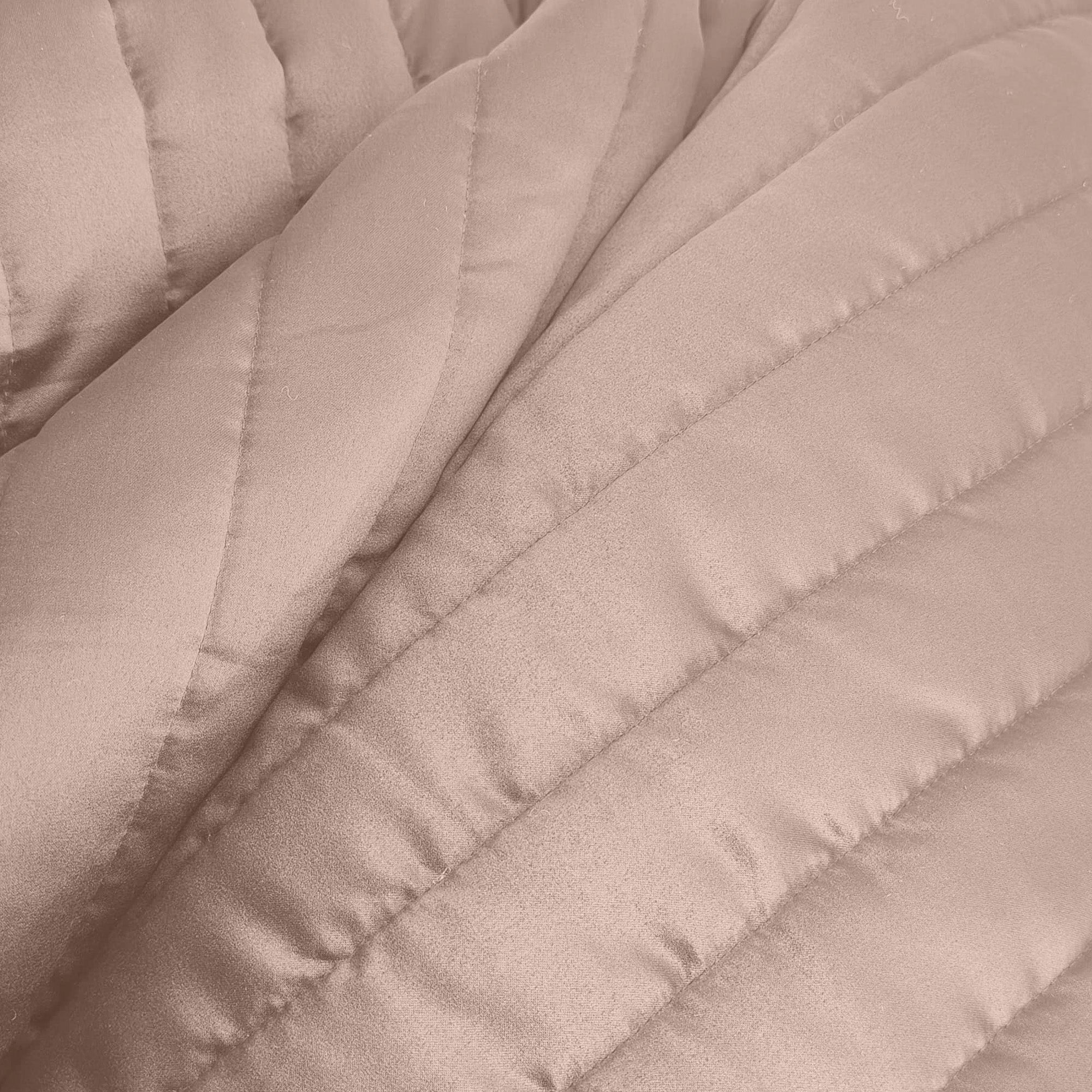 Champagne Quilted King Bed Cover Set