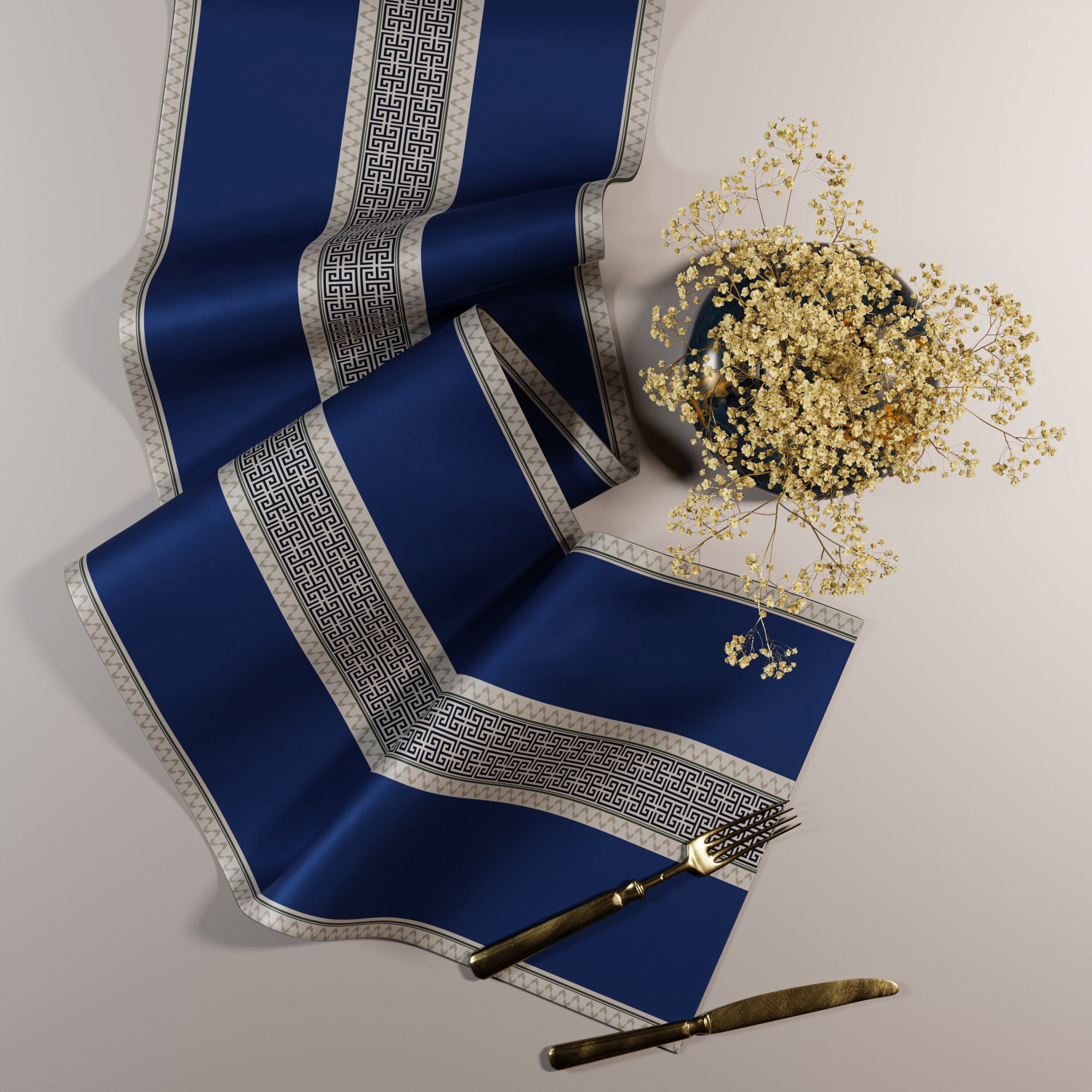 Indigo Elegance Table Linen Set
