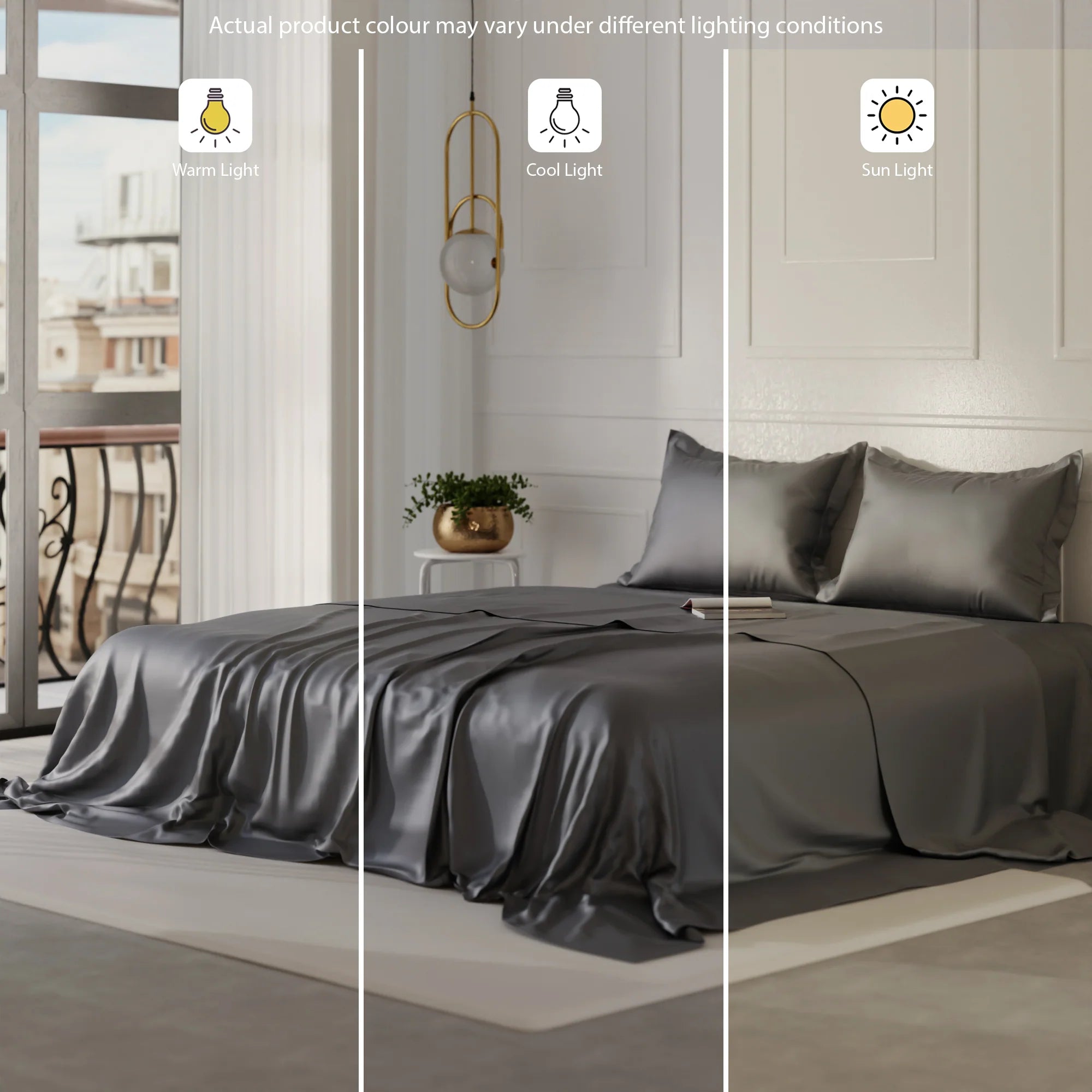 Champagne - Twilight Embrace Double Bedsheet Bundle