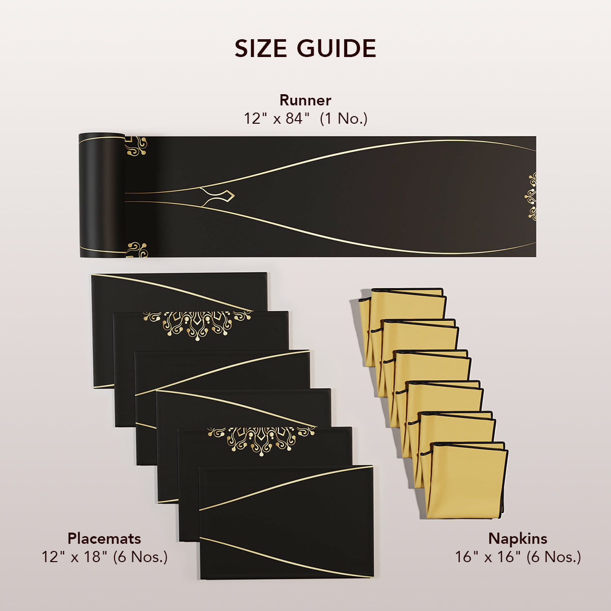 Midnight Banquet Table Linen Set