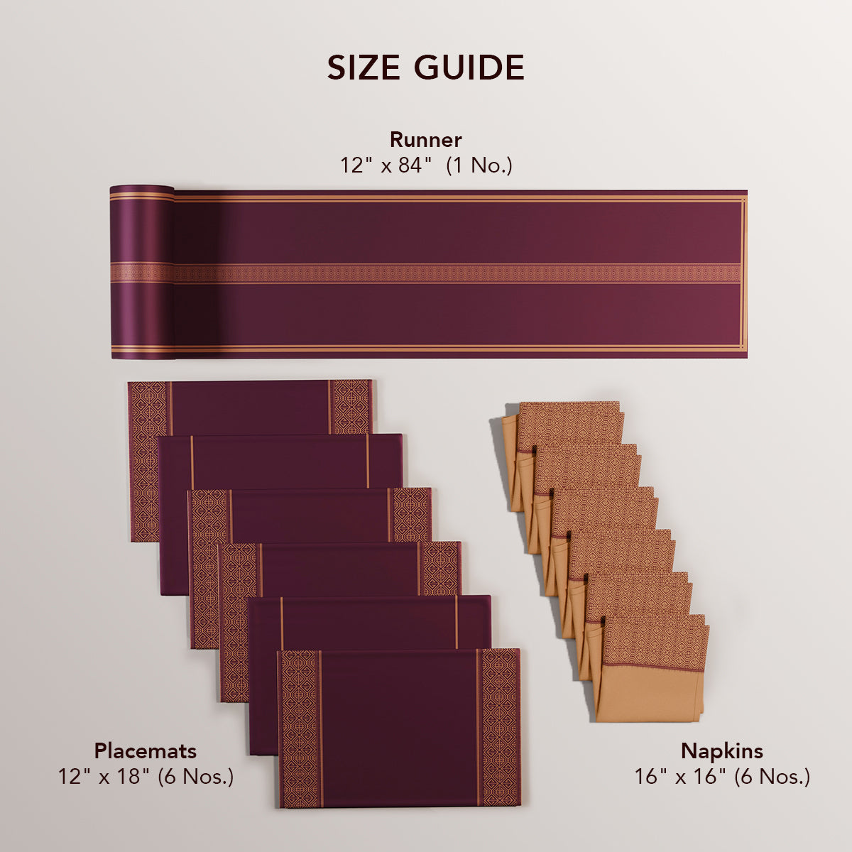 Scarlet Feast Table Linen Set