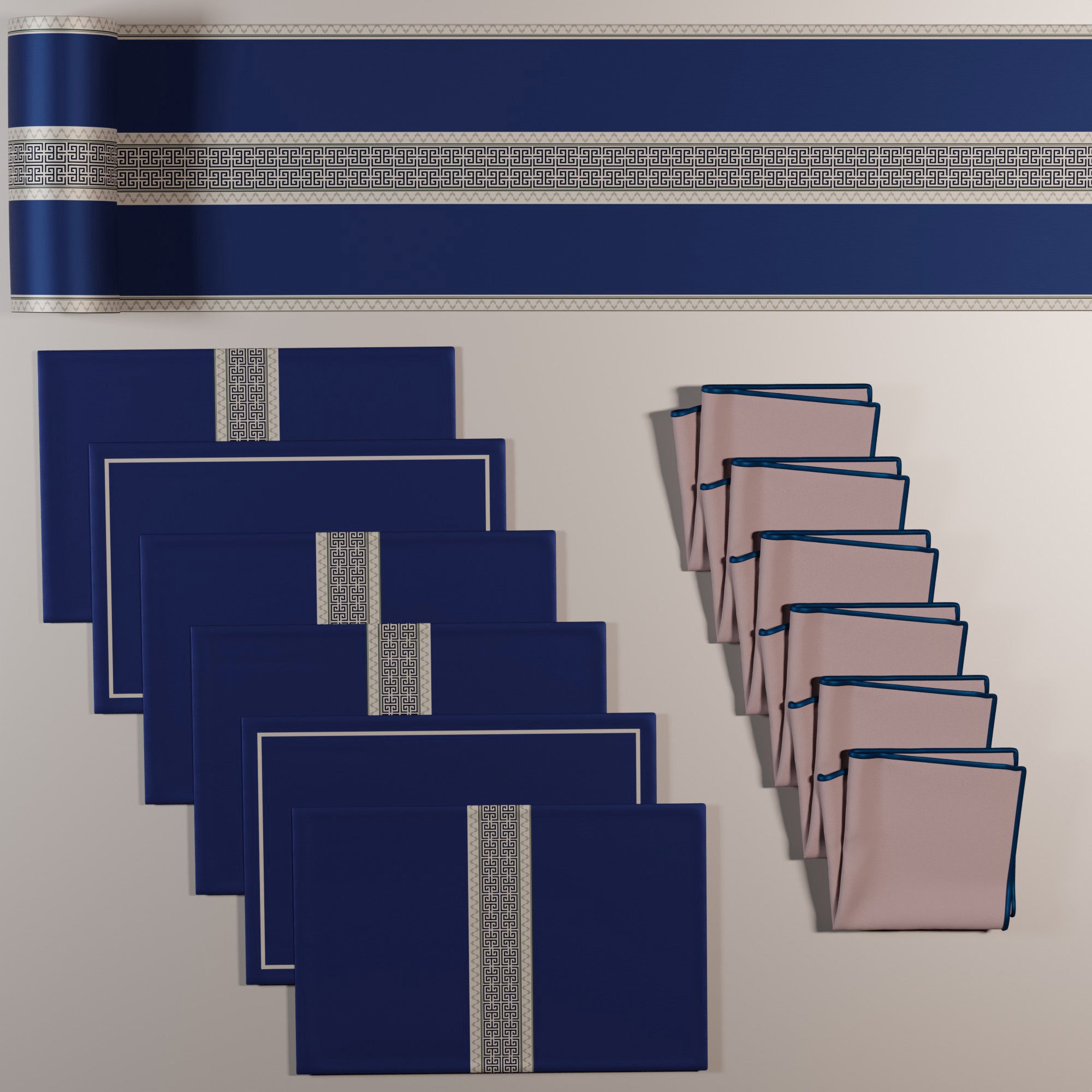 Indigo Elegance Table Linen Set