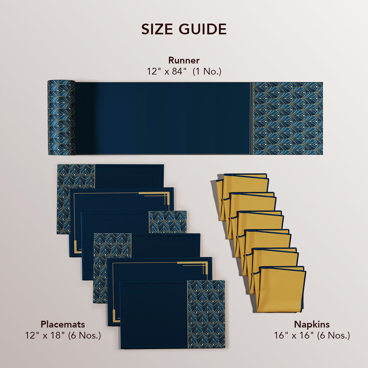 Teal Revelry Table Linen Set