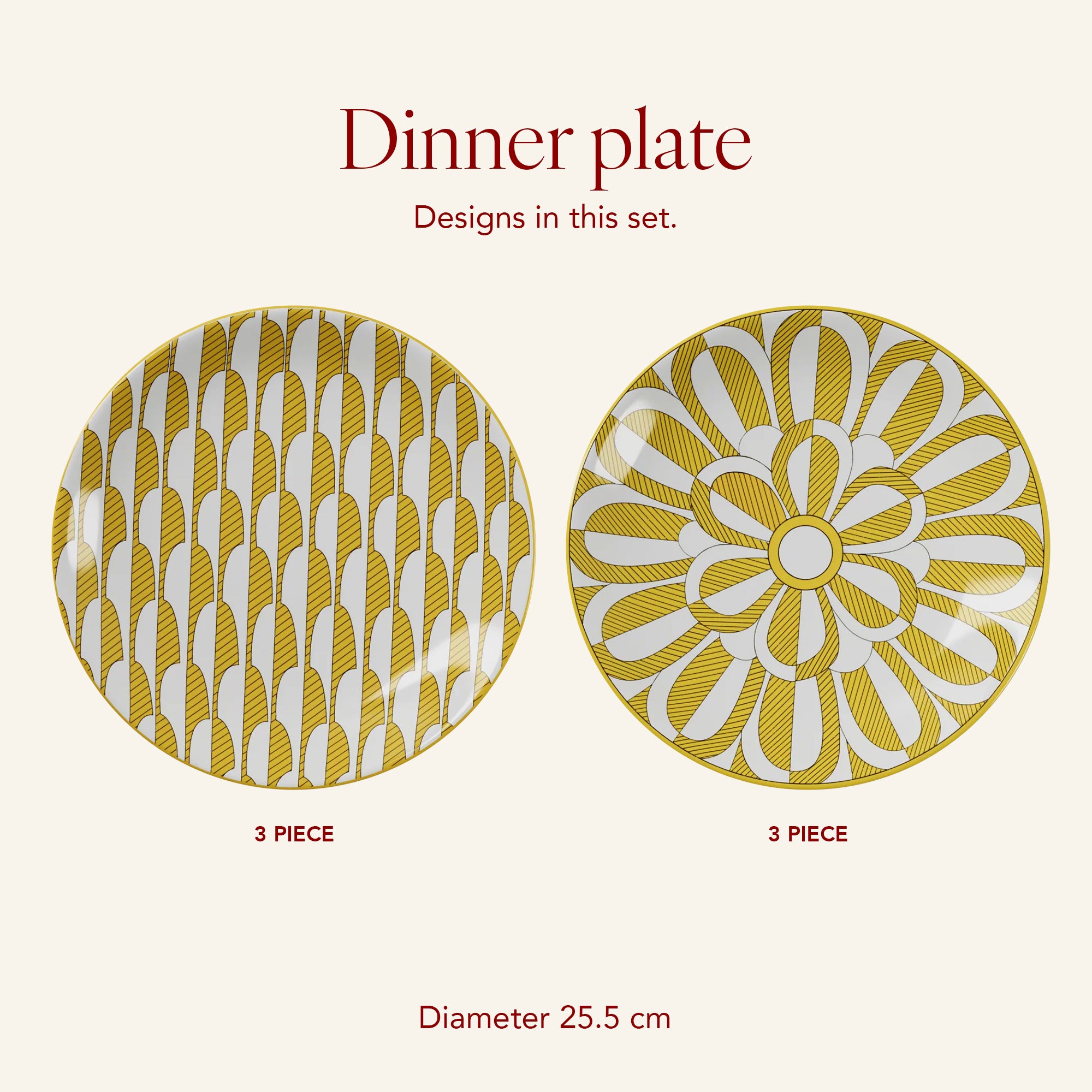 Marseille Mood - 6pc Dinner Plate Set