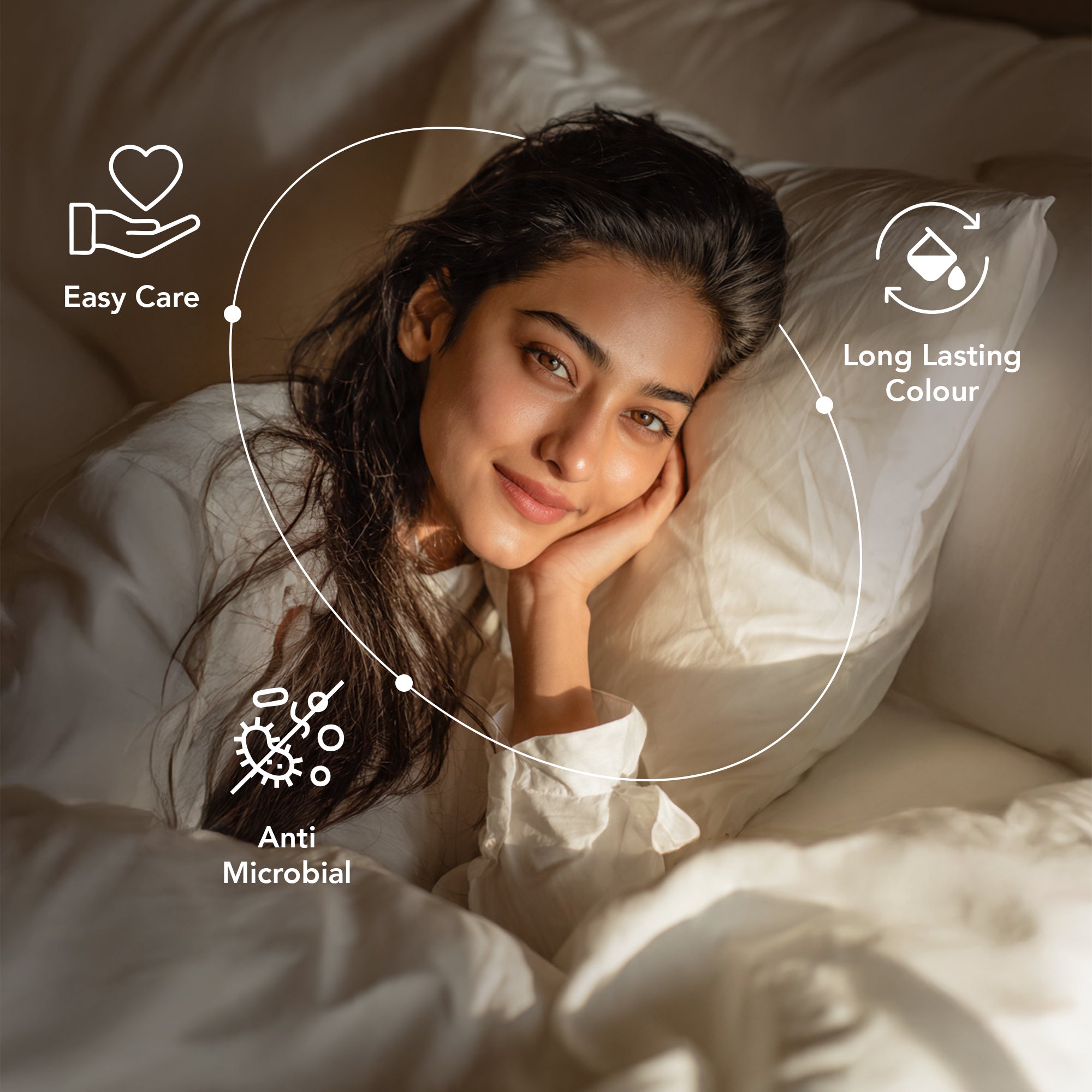 Teal Trance Enriched Cotton Bedsheet Set