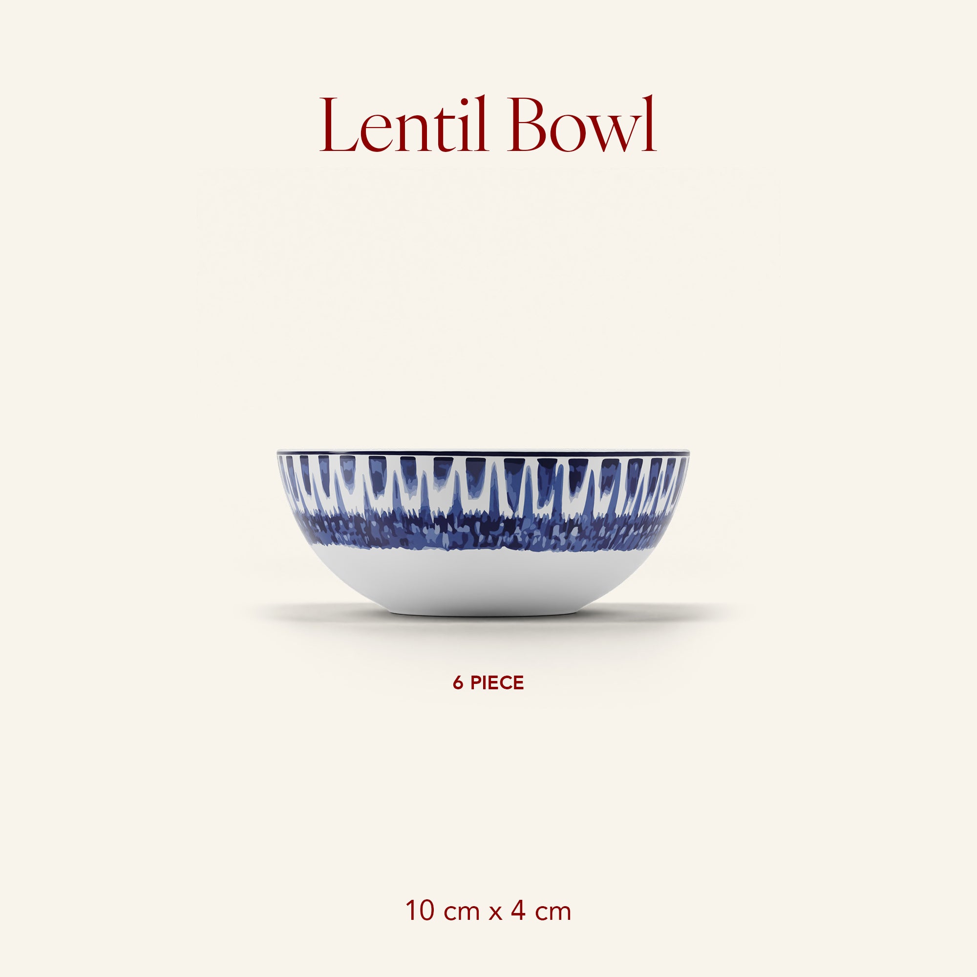 Paris Fleur - 6pc Lentil Bowl Set