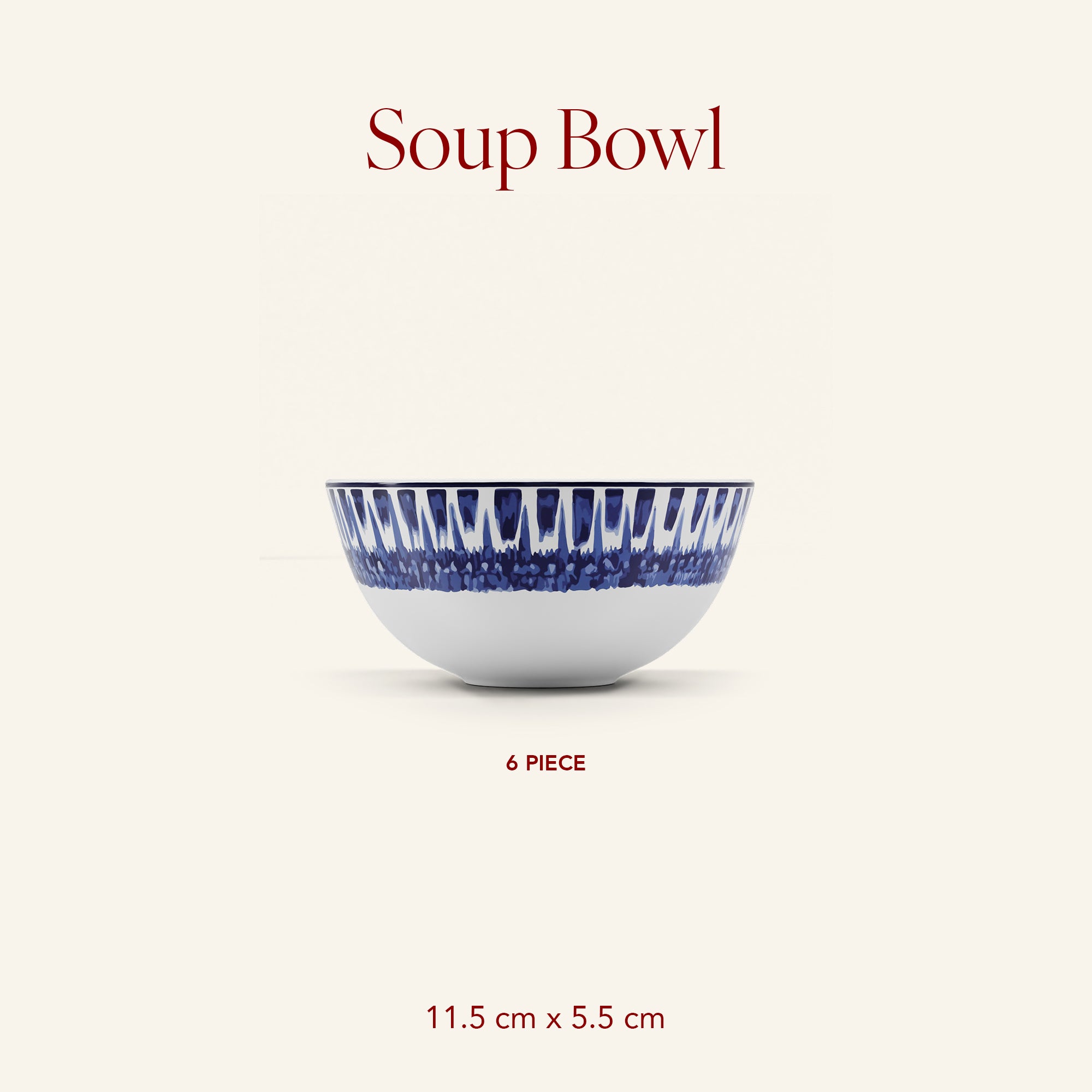 Paris Fleur - 6pc Soup Bowl Set