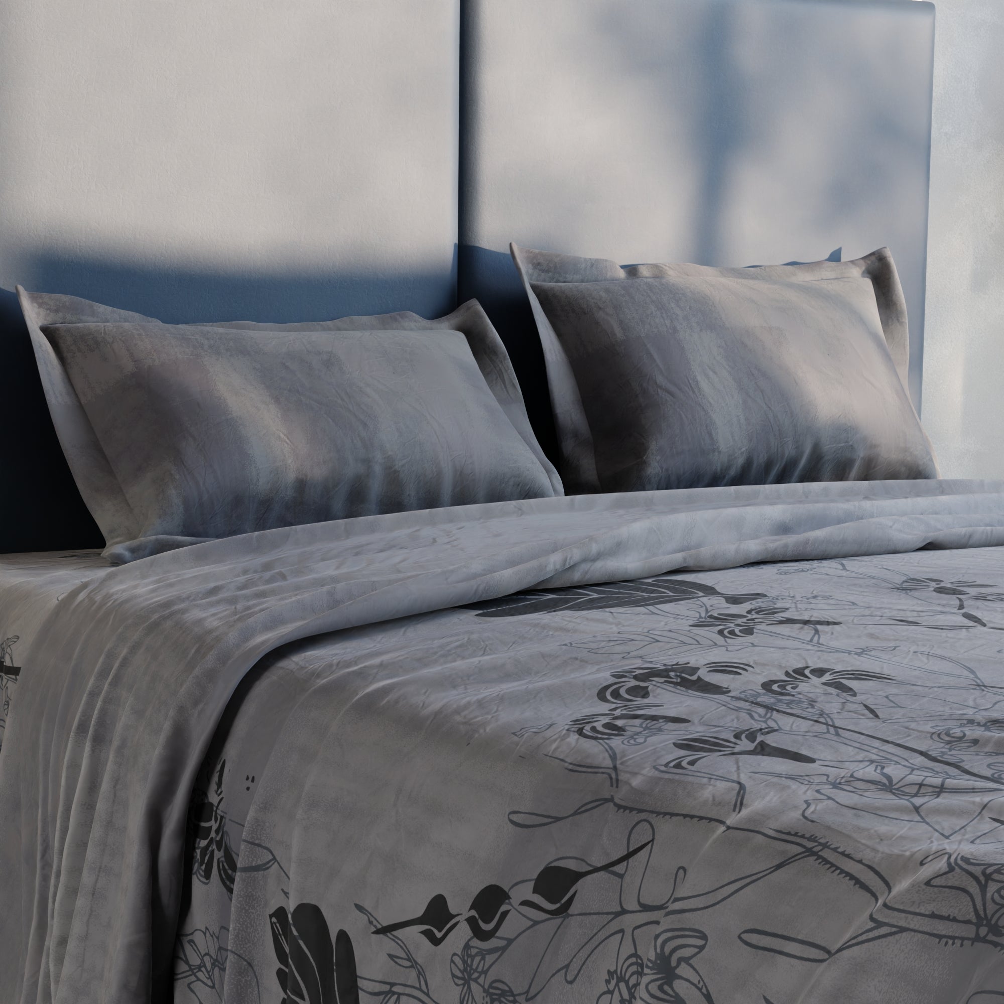 Mist Ivy 100% Cotton Bedsheet Set