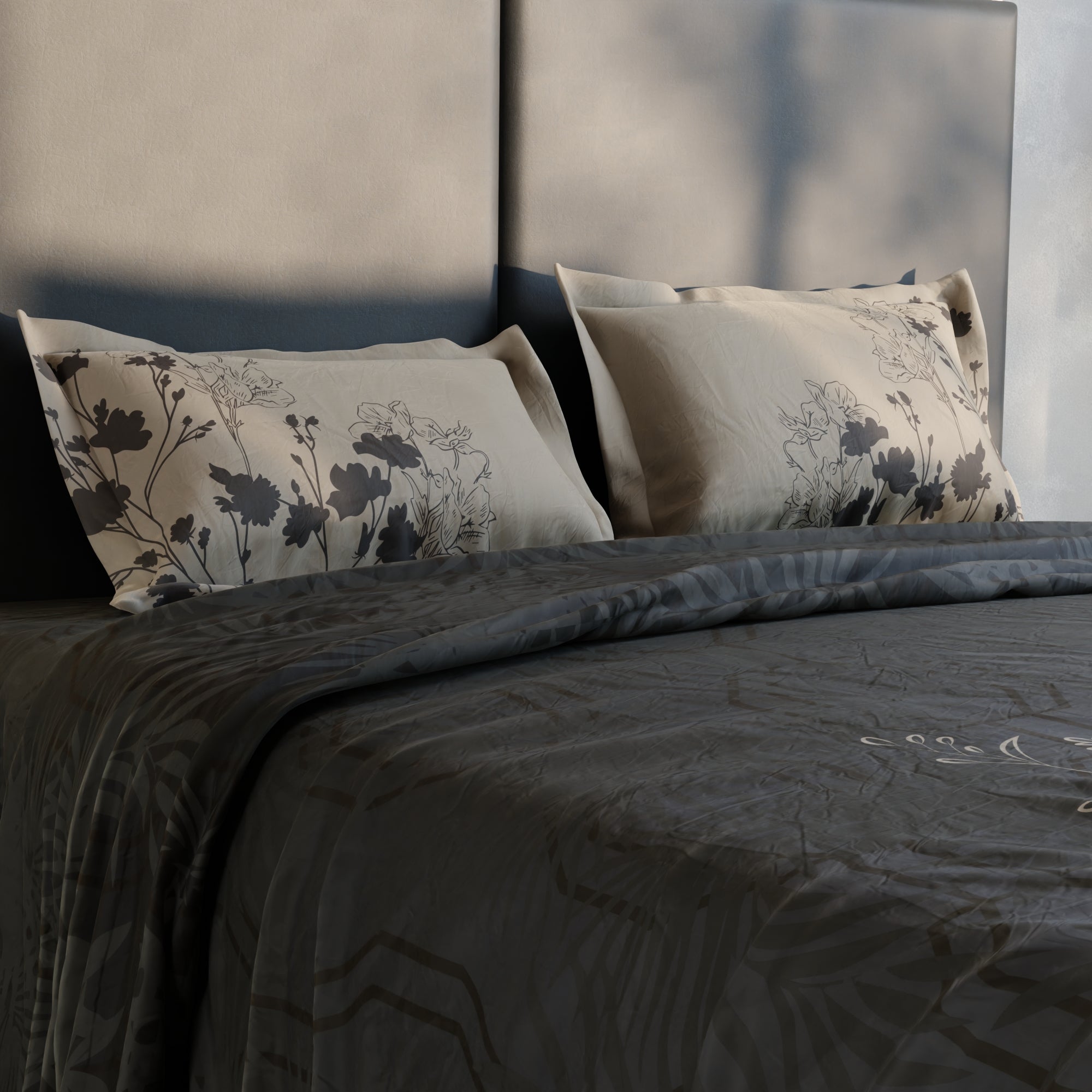 Truffle Canopy 100% Cotton Bedsheet Set