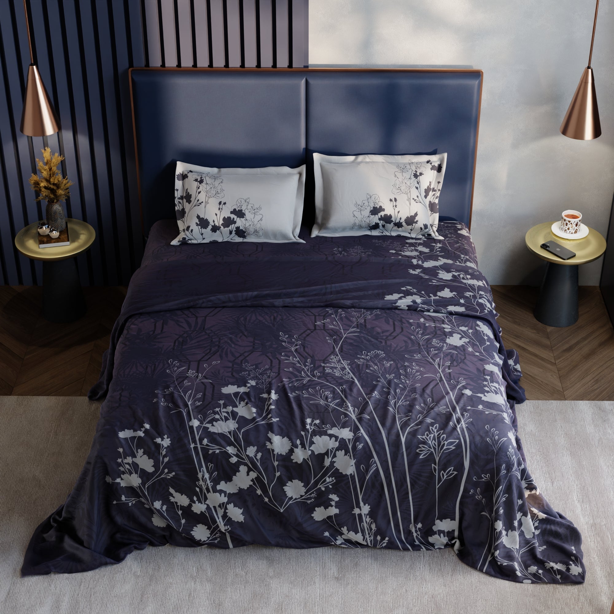 Orchid Canopy 100% Cotton Bedsheet Set