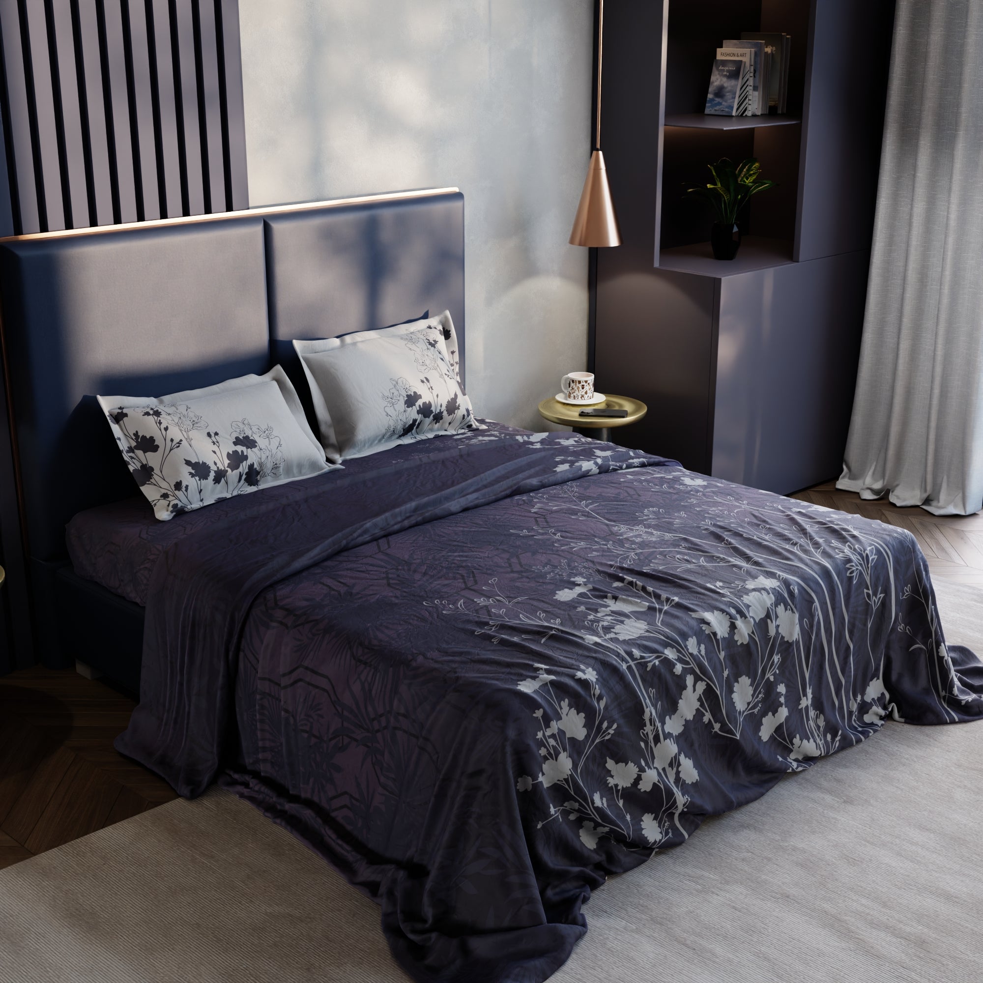 Orchid Canopy 100% Cotton Bedsheet Set