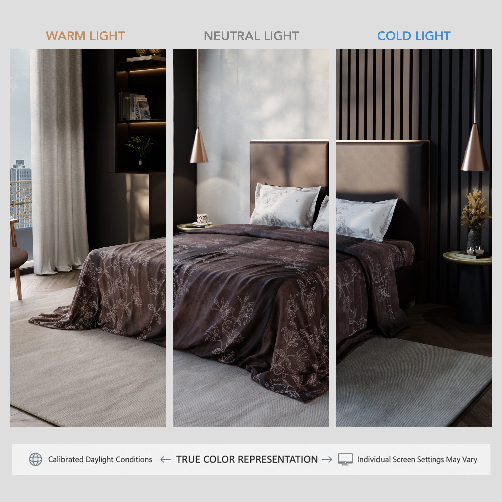 Cocoa Patina 100% Cotton Bedsheet Set