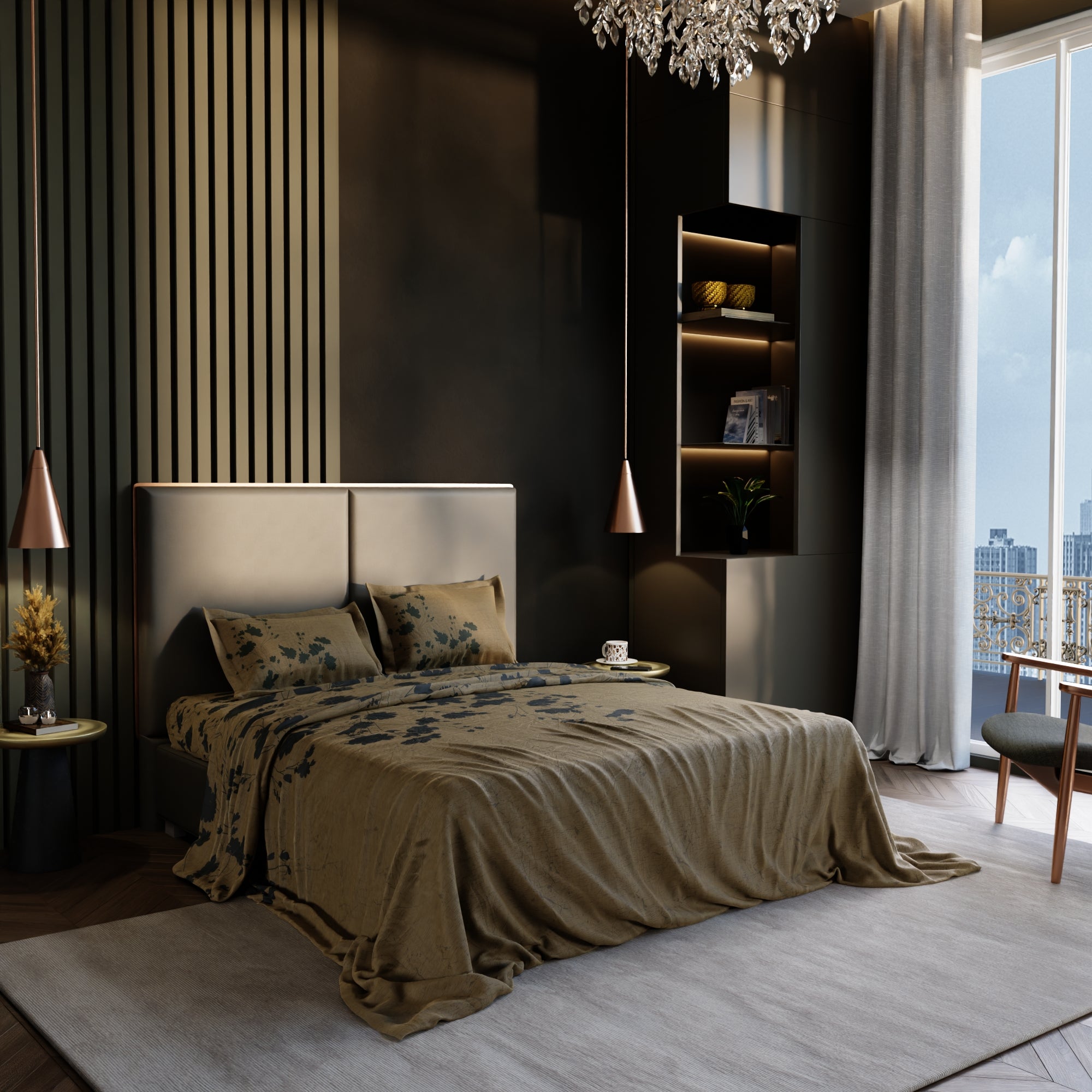 Ochre Shade 100% Cotton Bedsheet Set