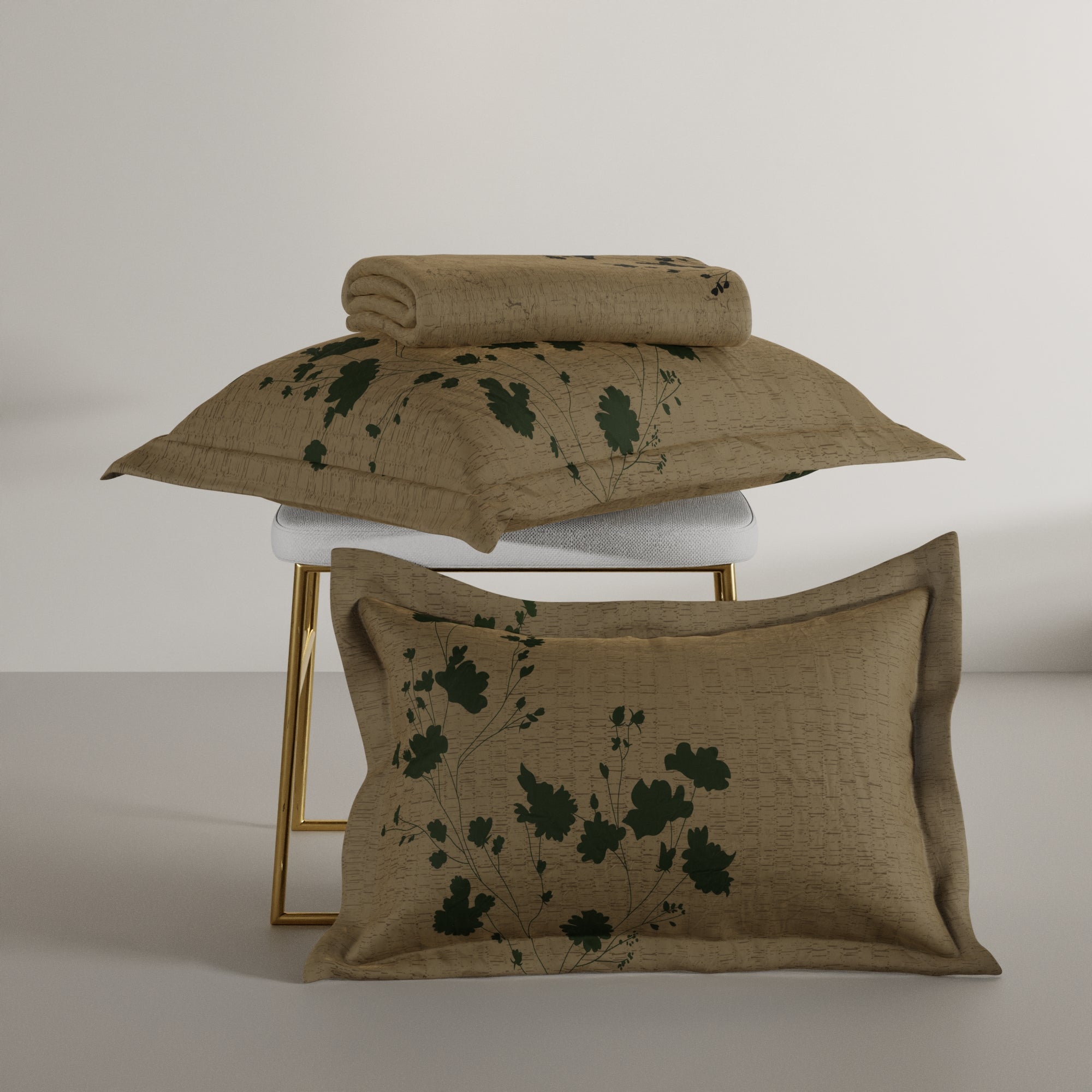 Ochre Shade 100% Cotton Bedsheet Set