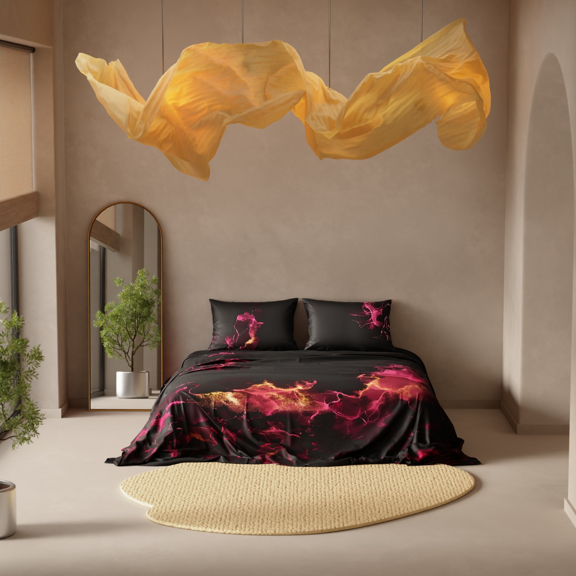 Shadows of the Flame King Bedsheet Set