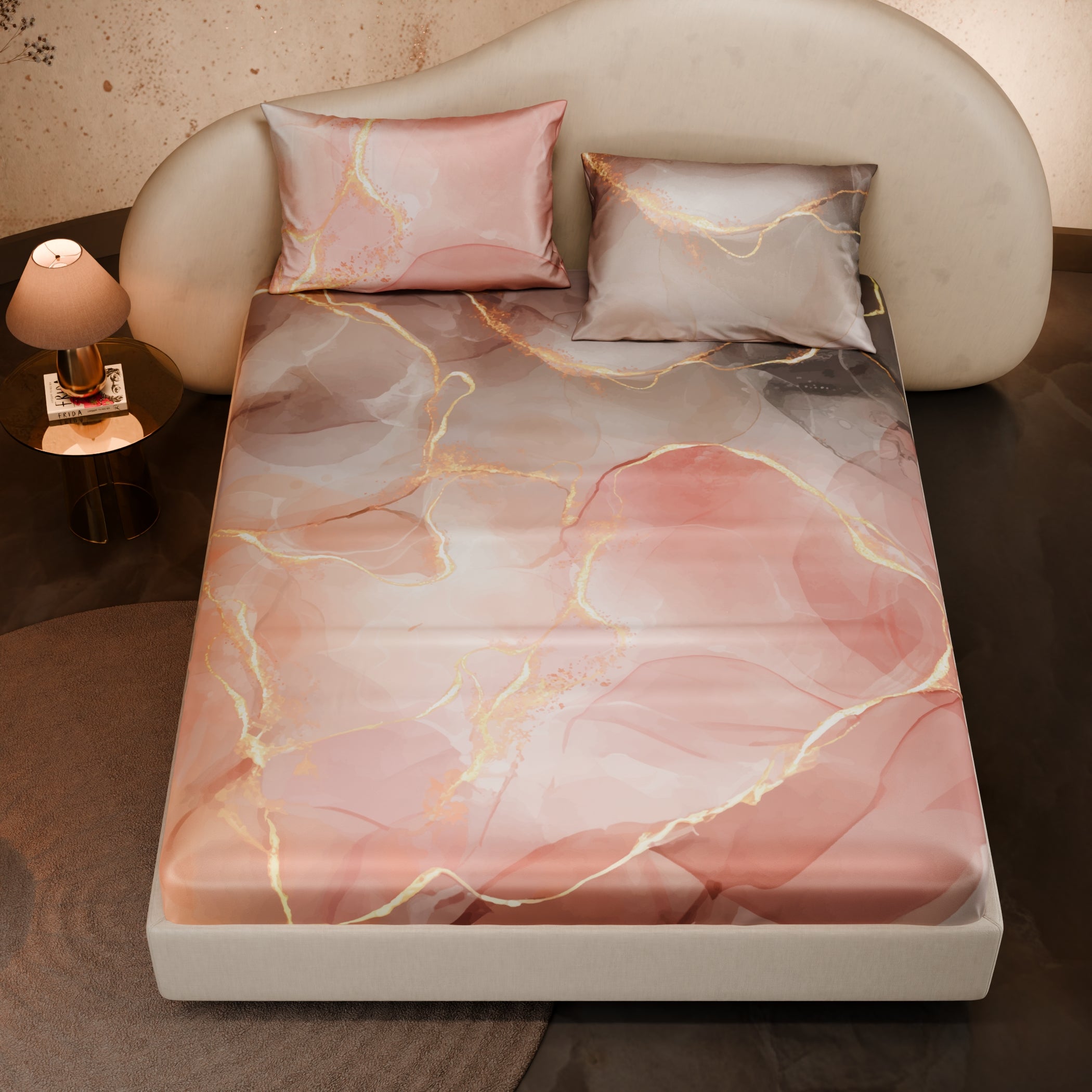 Dawn’s Brushstroke Fitted Bedsheet Set