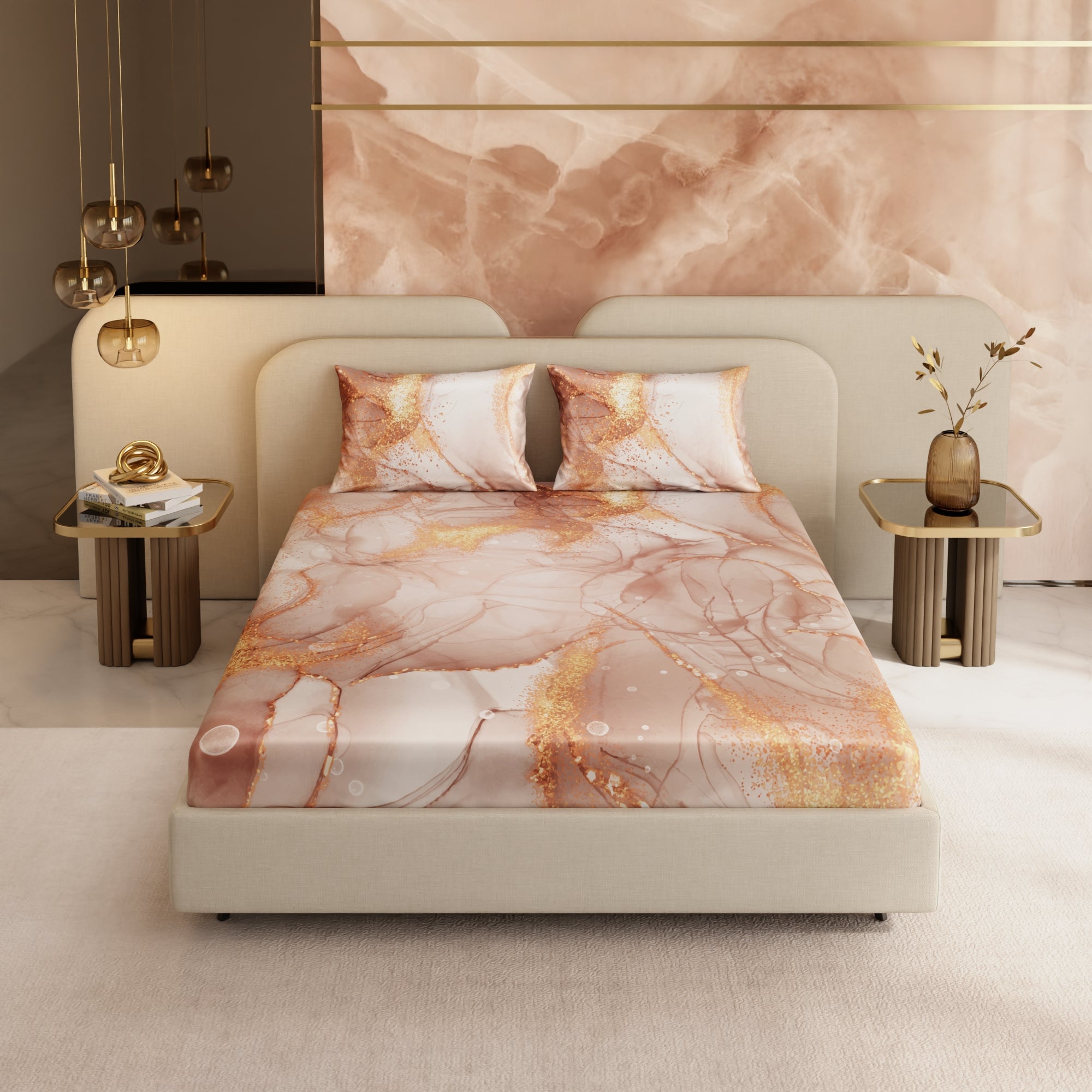 Serenade in Champagne Fitted Bedsheet Set