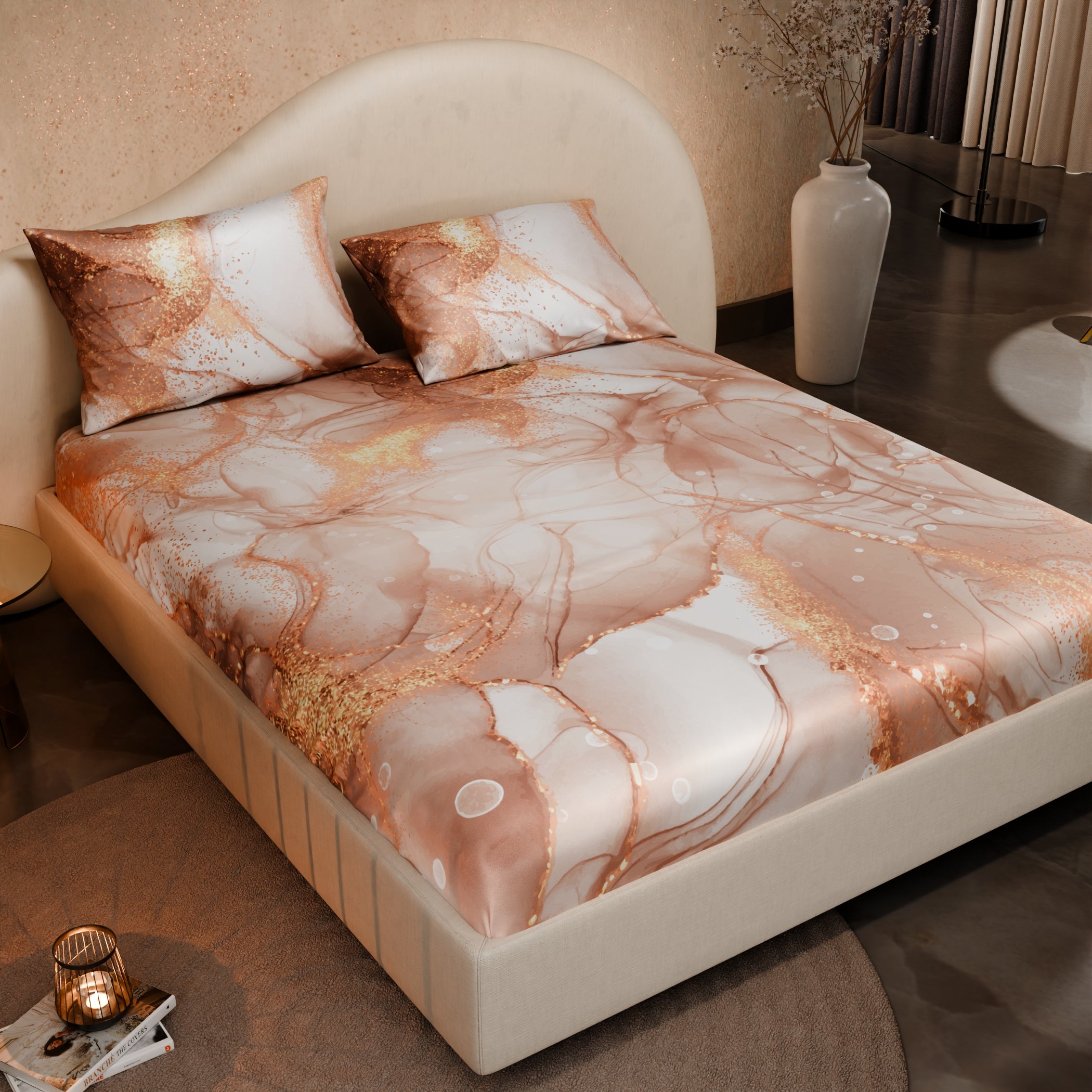 Serenade in Champagne Fitted Bedsheet Set
