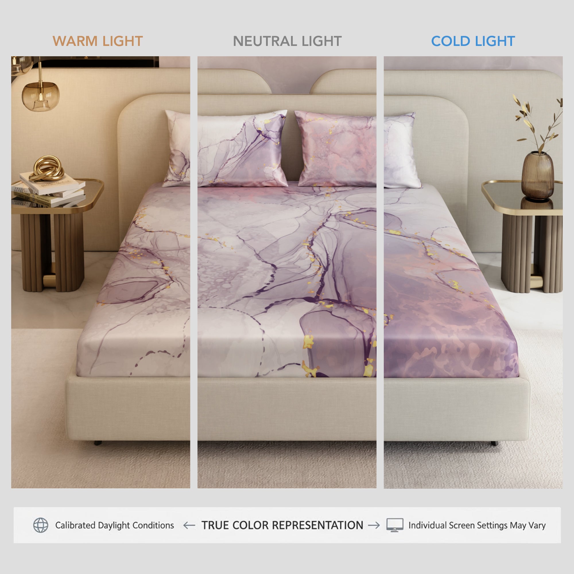 Beneath Lavender Skies Fitted Bedsheet Set