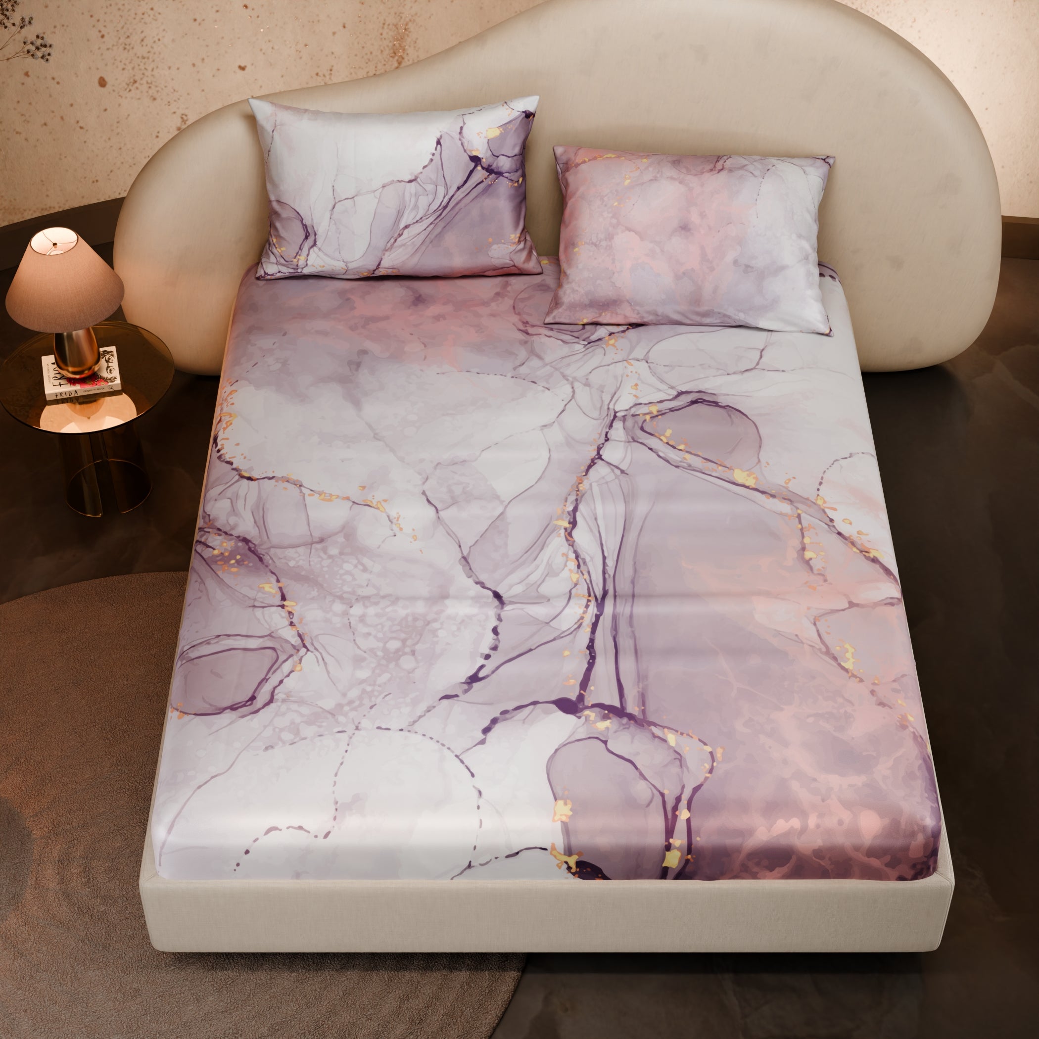 Beneath Lavender Skies Fitted Bedsheet Set