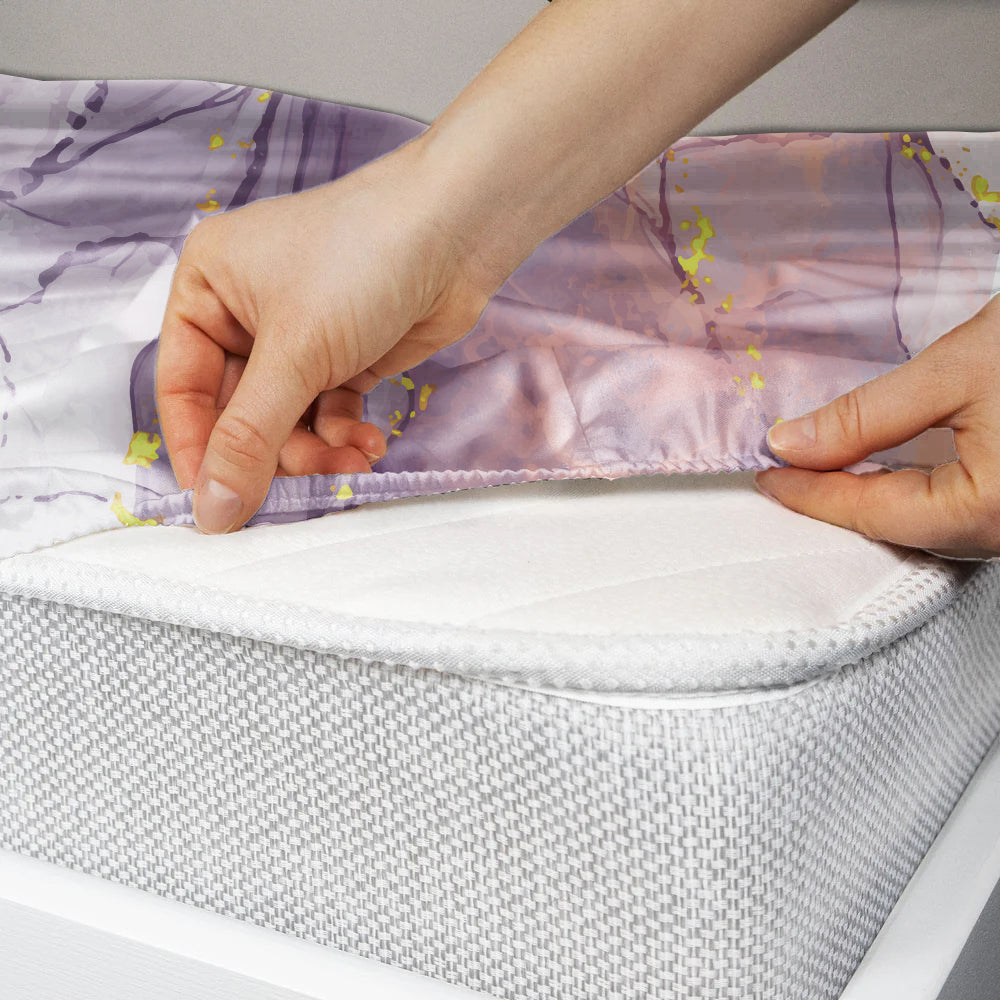 Beneath Lavender Skies Fitted Bedsheet Set