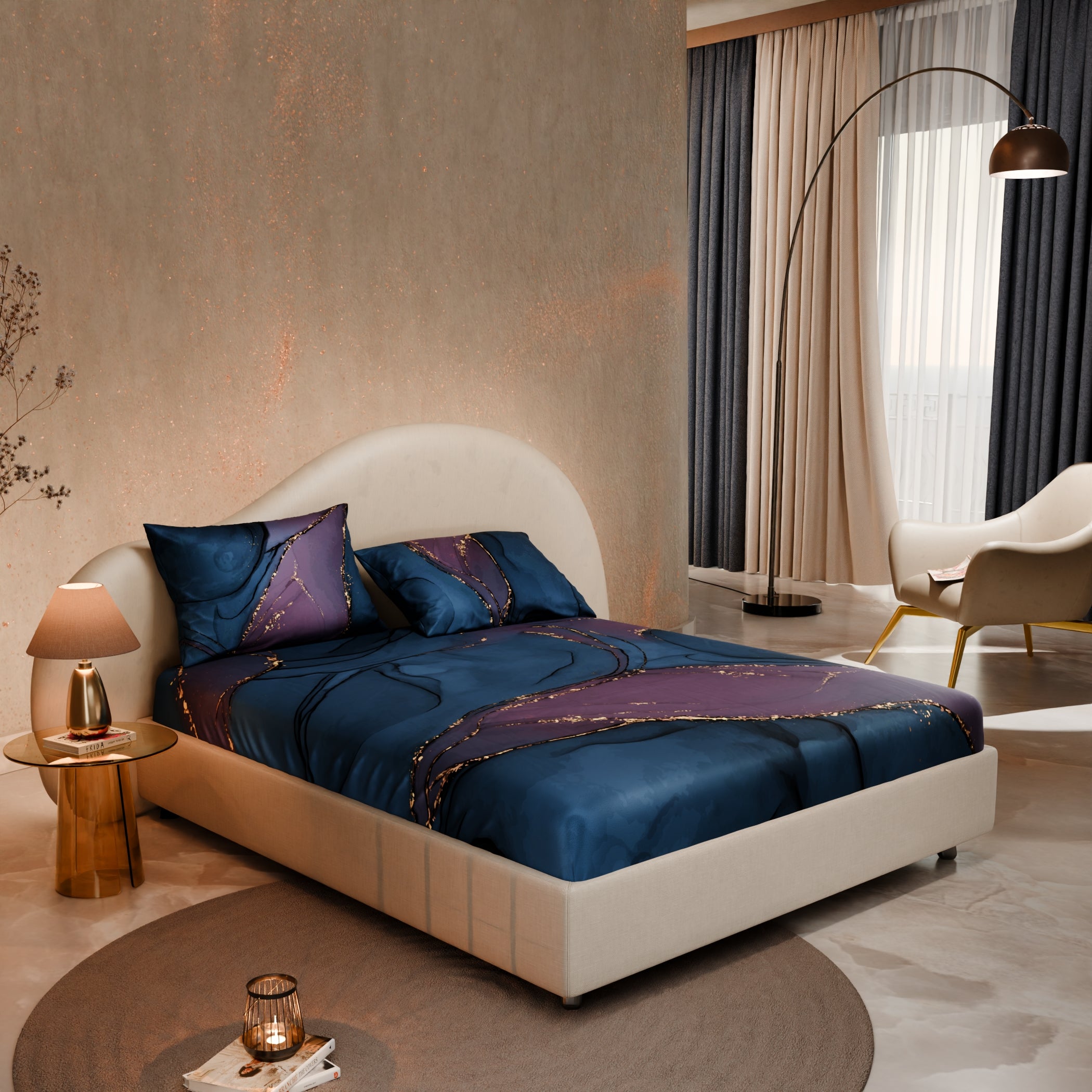Whispers of the Cosmos Fitted Bedsheet Set