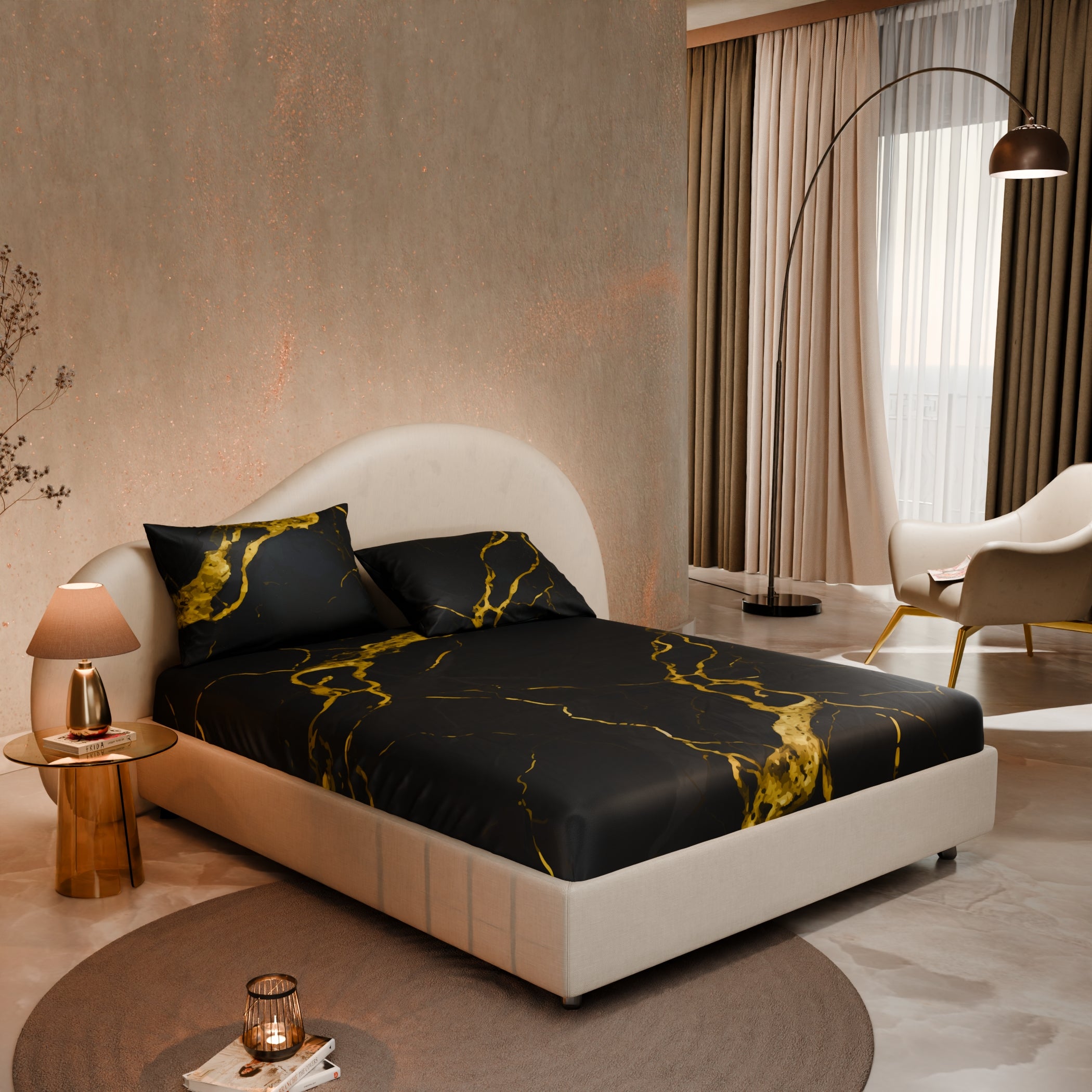 Embers in the Dark Fitted Bedsheet Set