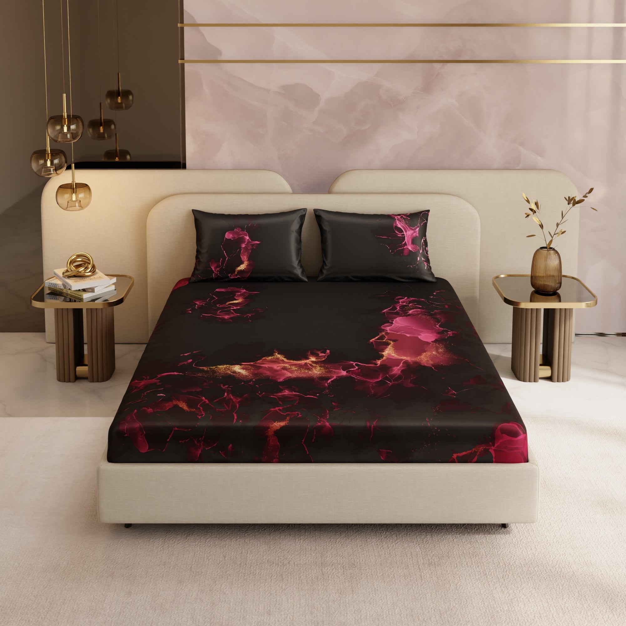 Shadows of the Flame Fitted Bedsheet Set