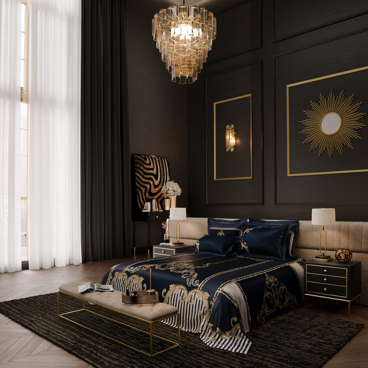 Majestic Regalia UltraSatin Bedsheet Set