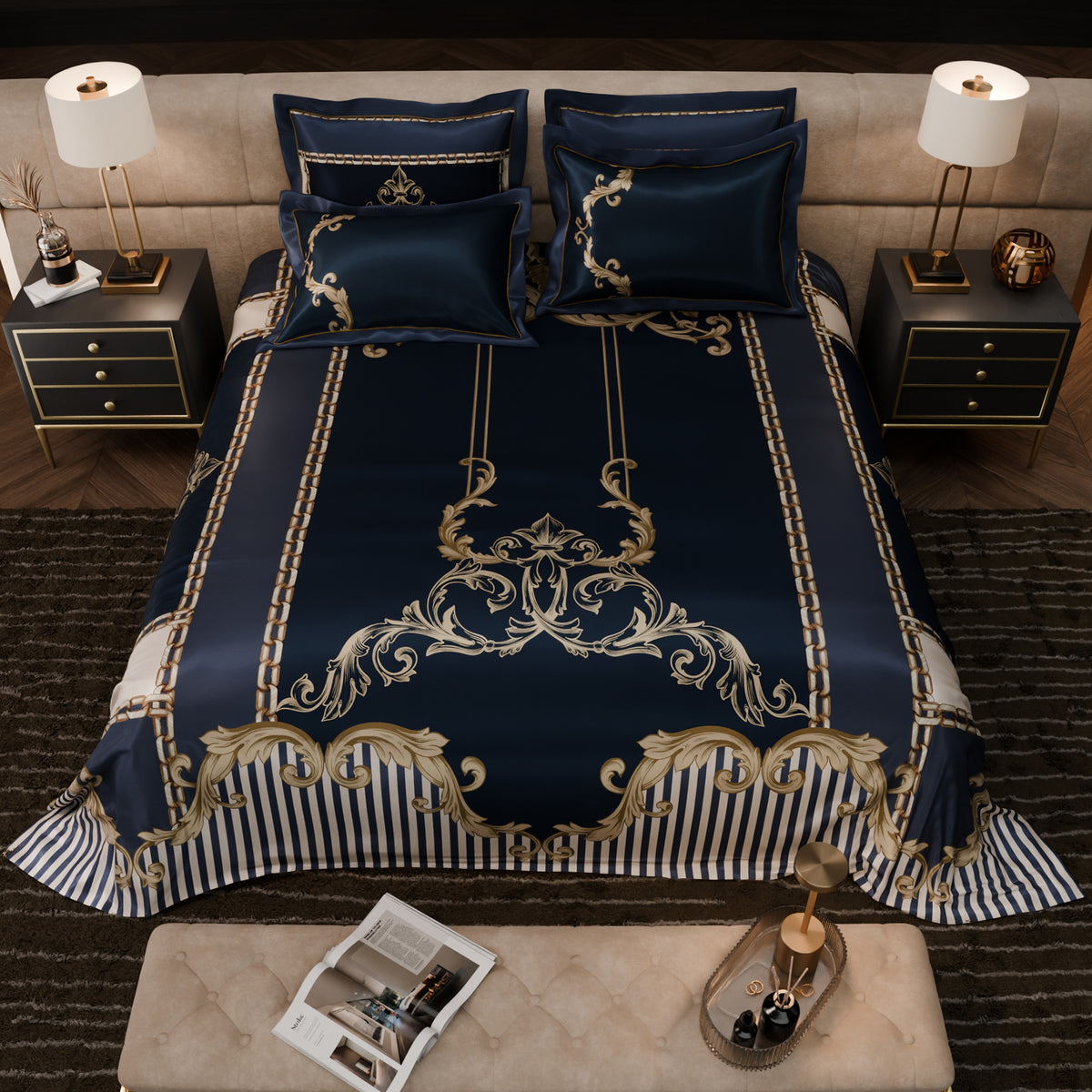 Majestic Regalia UltraSatin Bedsheet Set