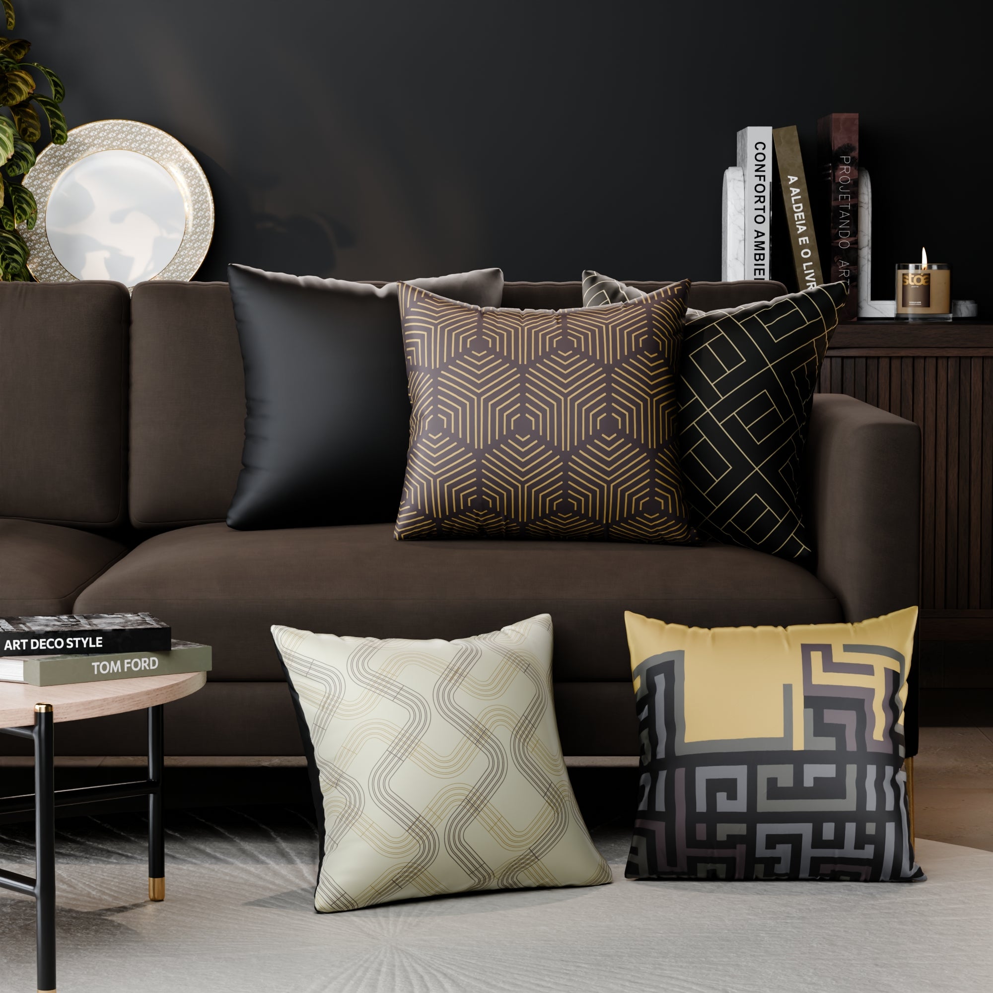 Anastasia’s Court Cushion Cover 5 Pc Set