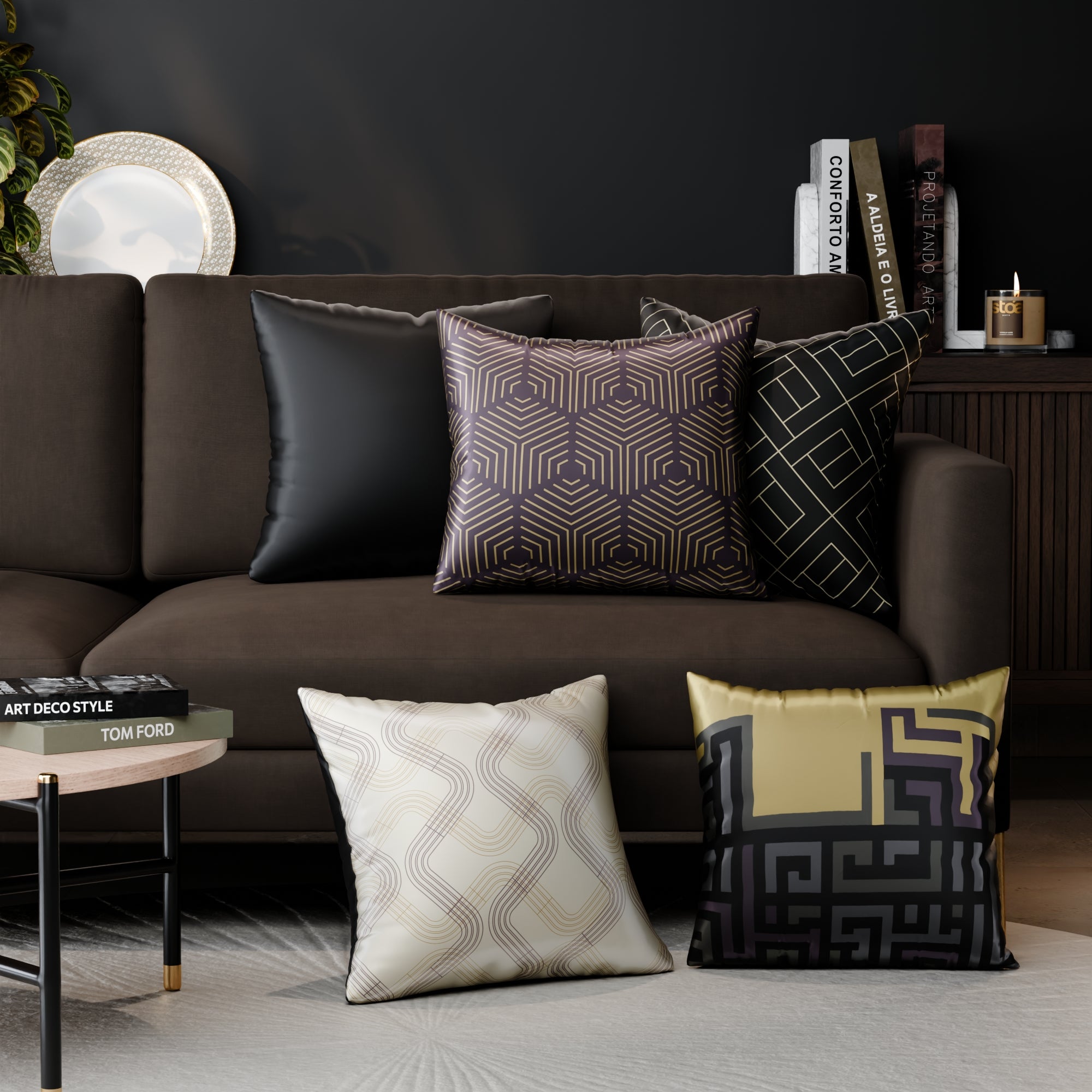 Anastasia’s Court Cushion Cover 5 Pc Set