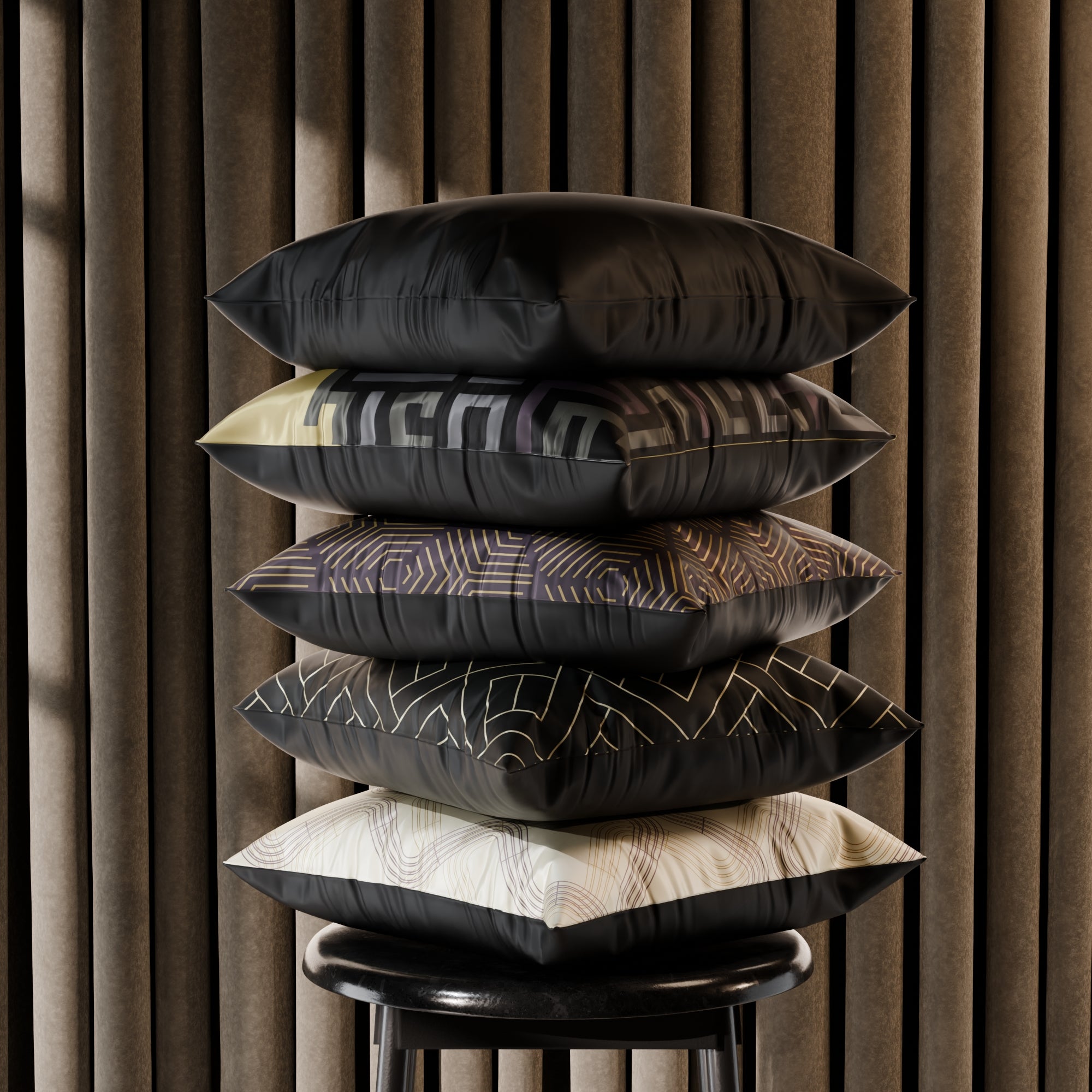 Anastasia’s Court Cushion Cover 5 Pc Set