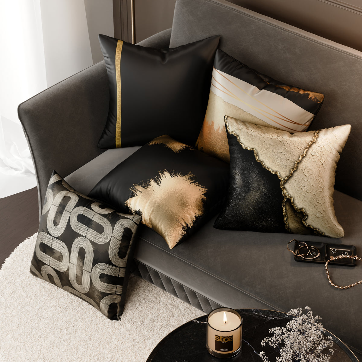Anastasia’s Triumph Cushion Cover 5 Pc Set