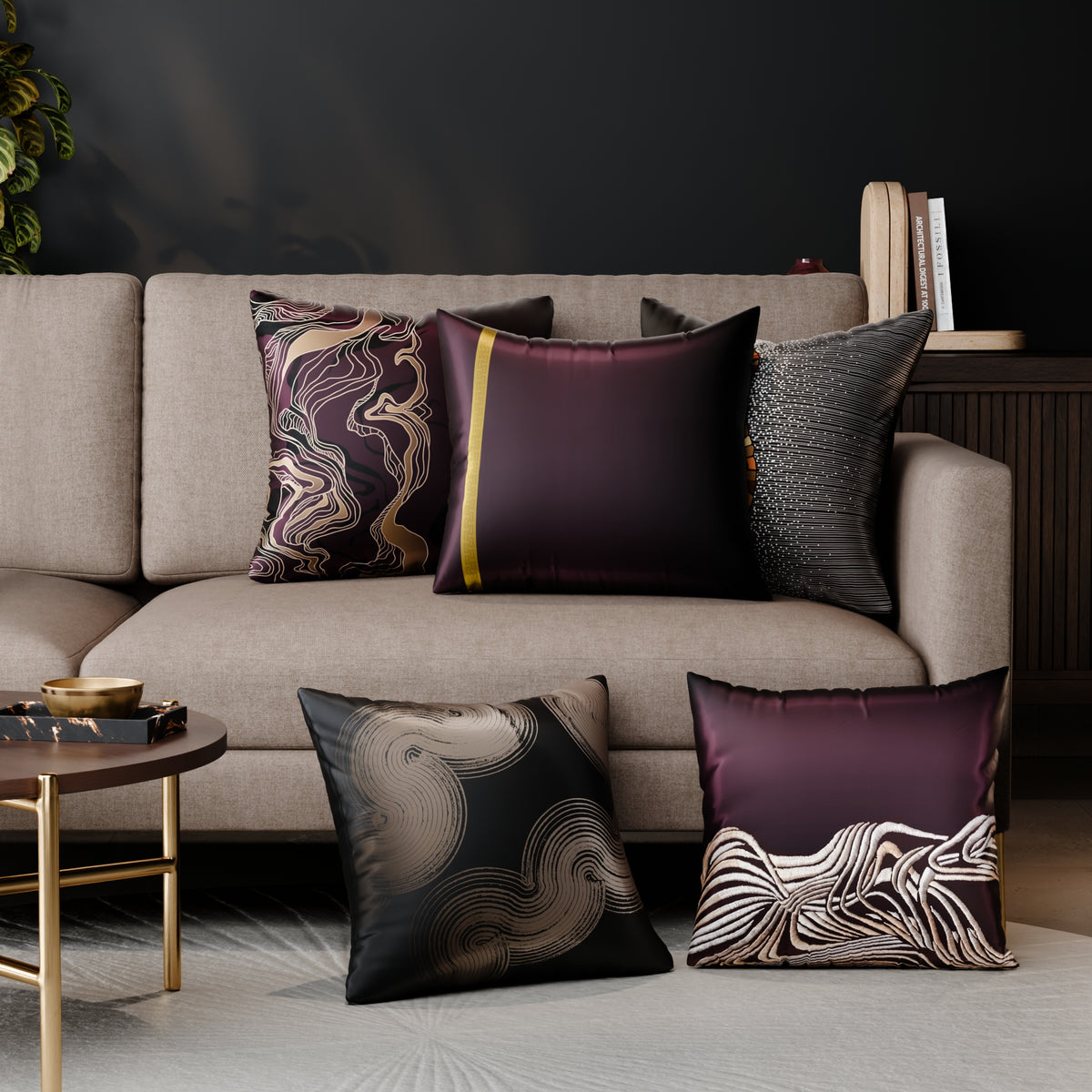 Charlotte’s Adornment Cushion Cover 5 Pc Set
