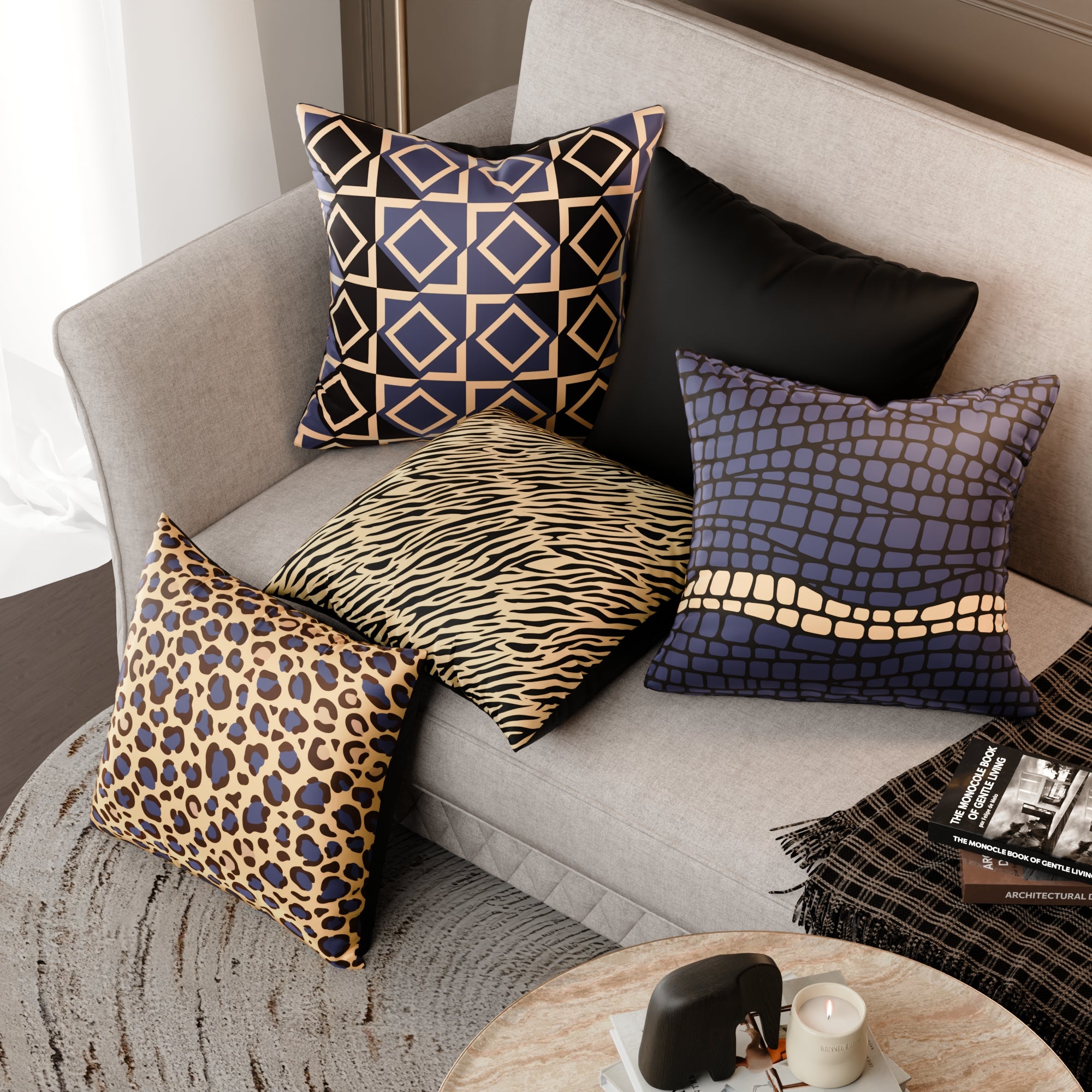 Charlotte’s Muse Cushion Cover 5 Pc Set