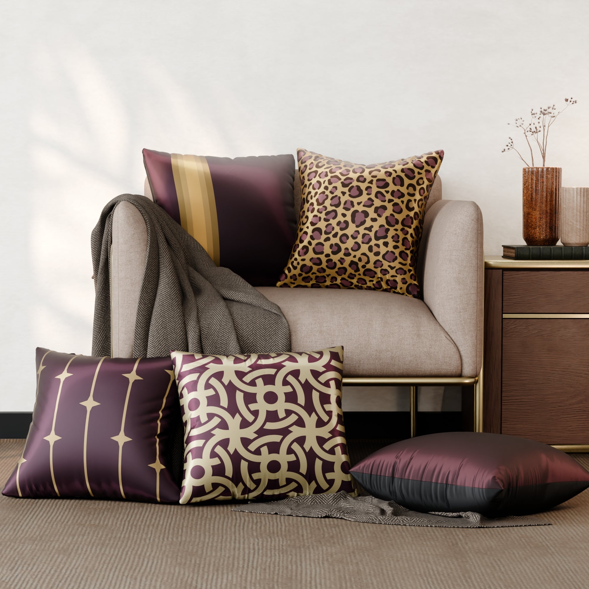 Charlotte’s Relic Cushion Cover 5 Pc Set