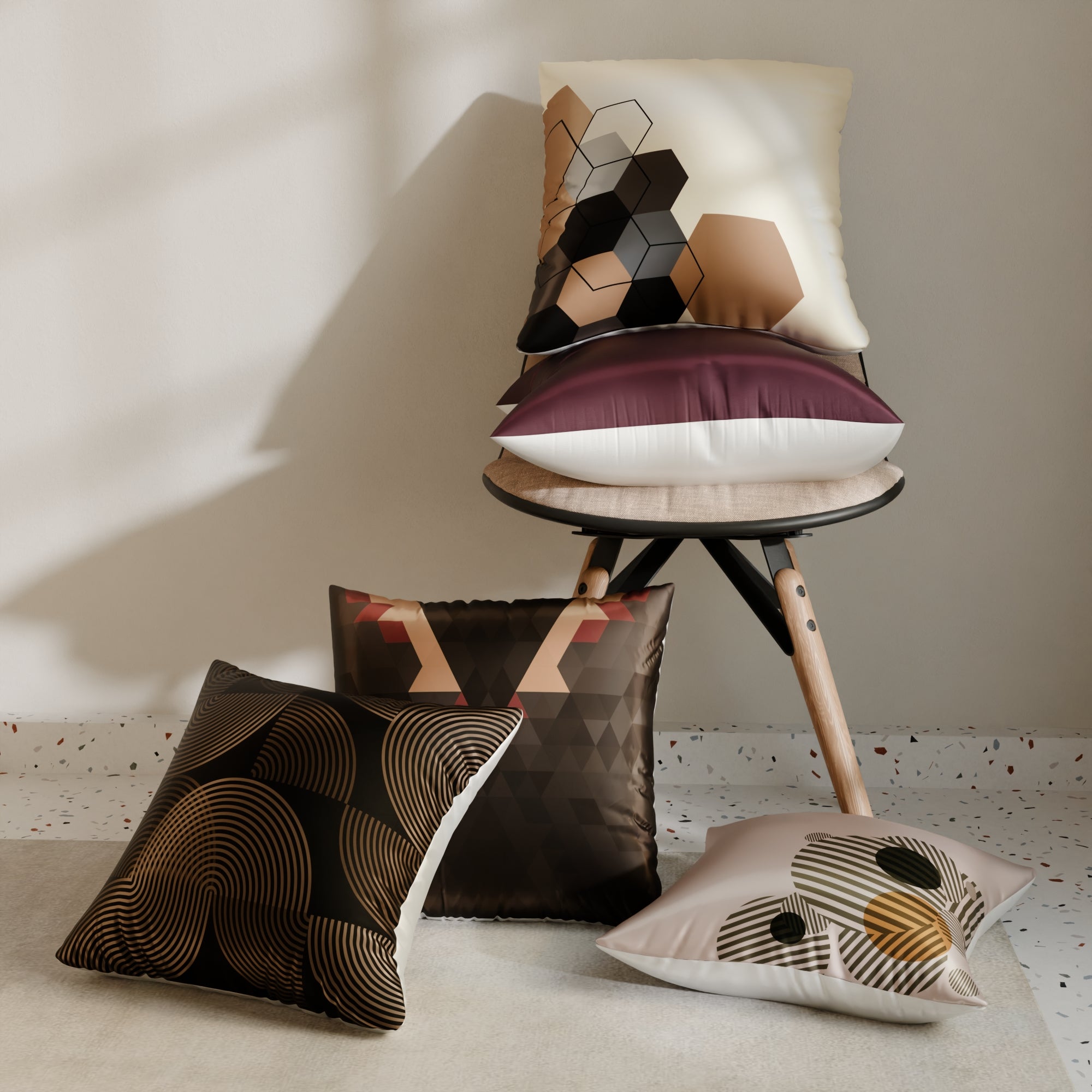 Cordelia’s Heart Cushion Cover 5 Pc Set