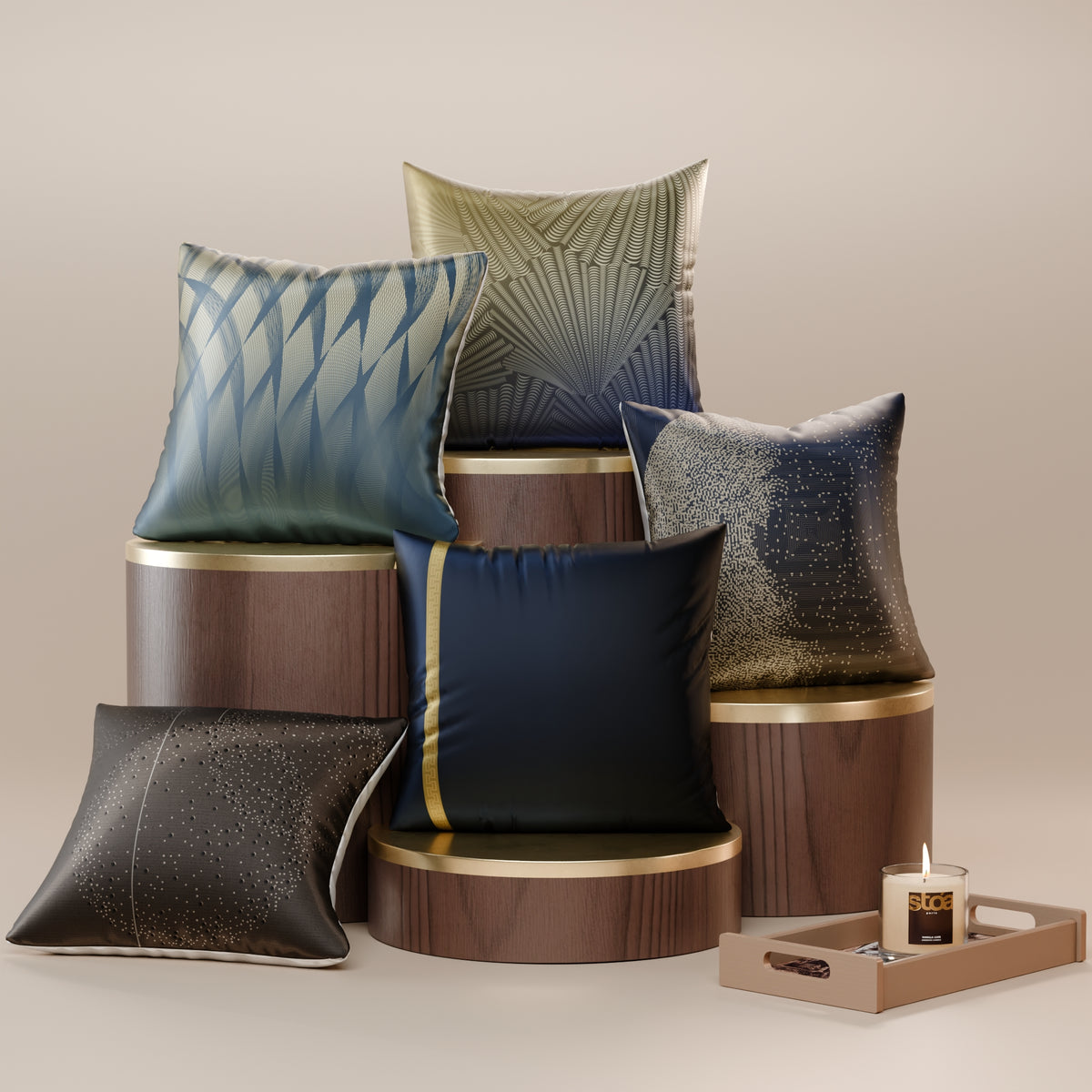 Ophelia’s Illusion Cushion Cover 5 Pc Set