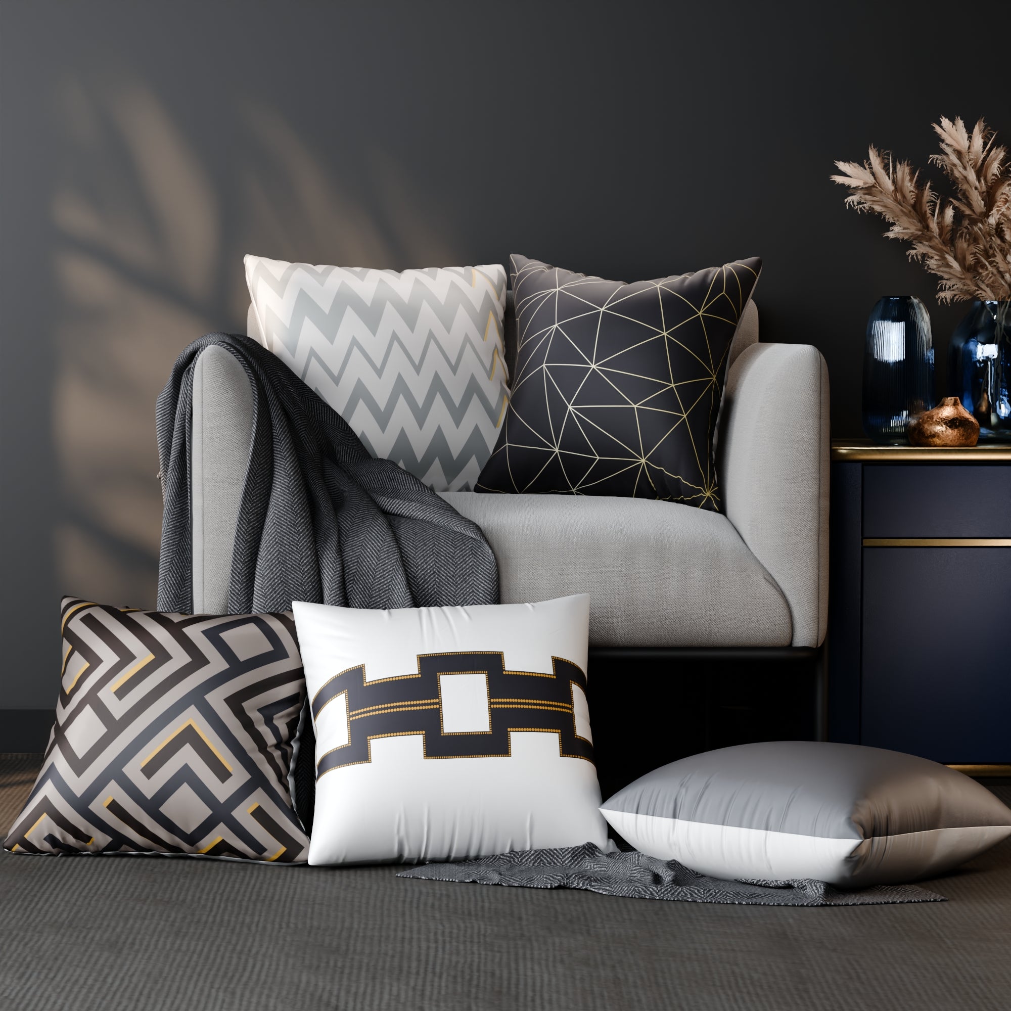 Ophelia’s Mirage Cushion Cover 5 Pc Set