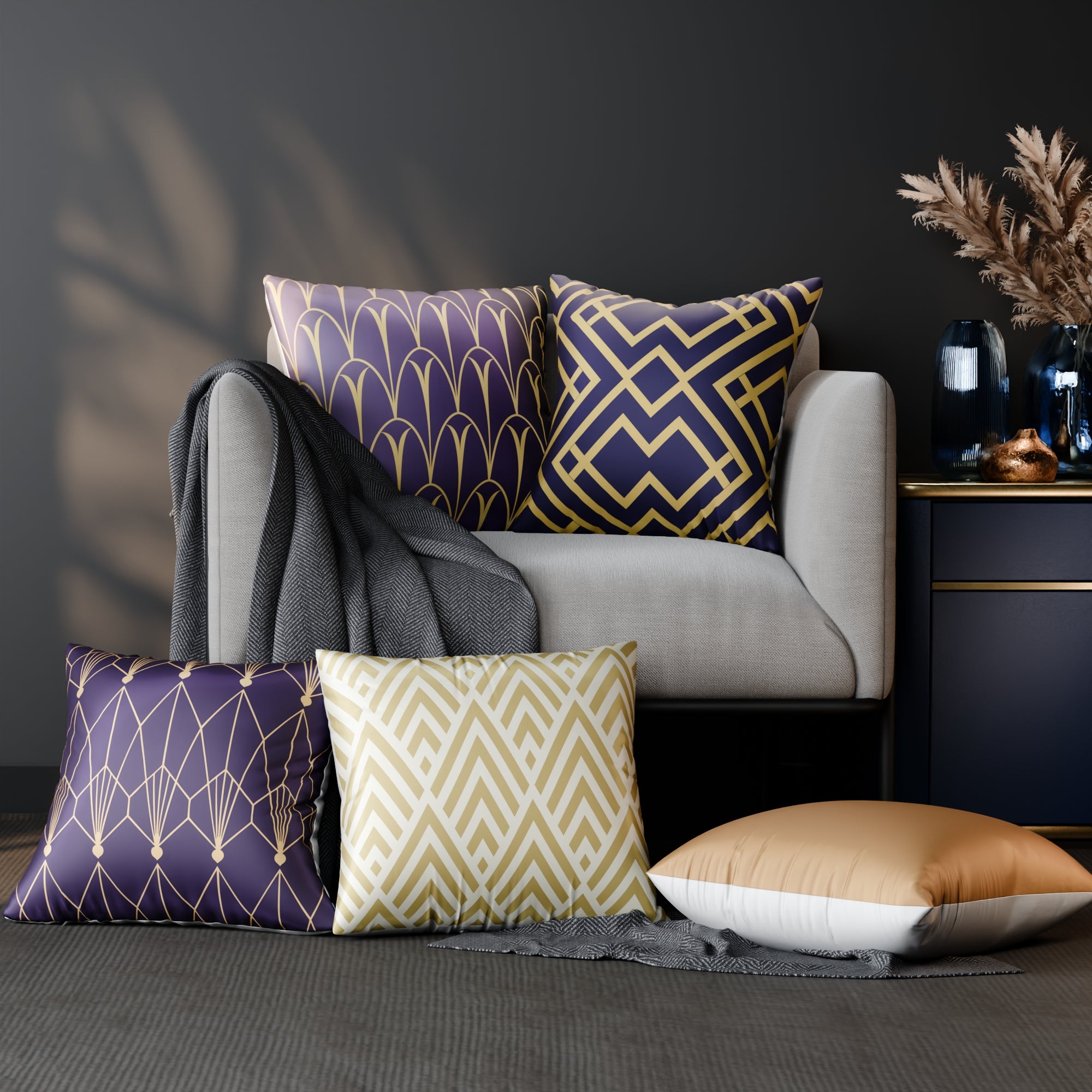 Ophelia’s Reverie Cushion Cover 5 Pc Set