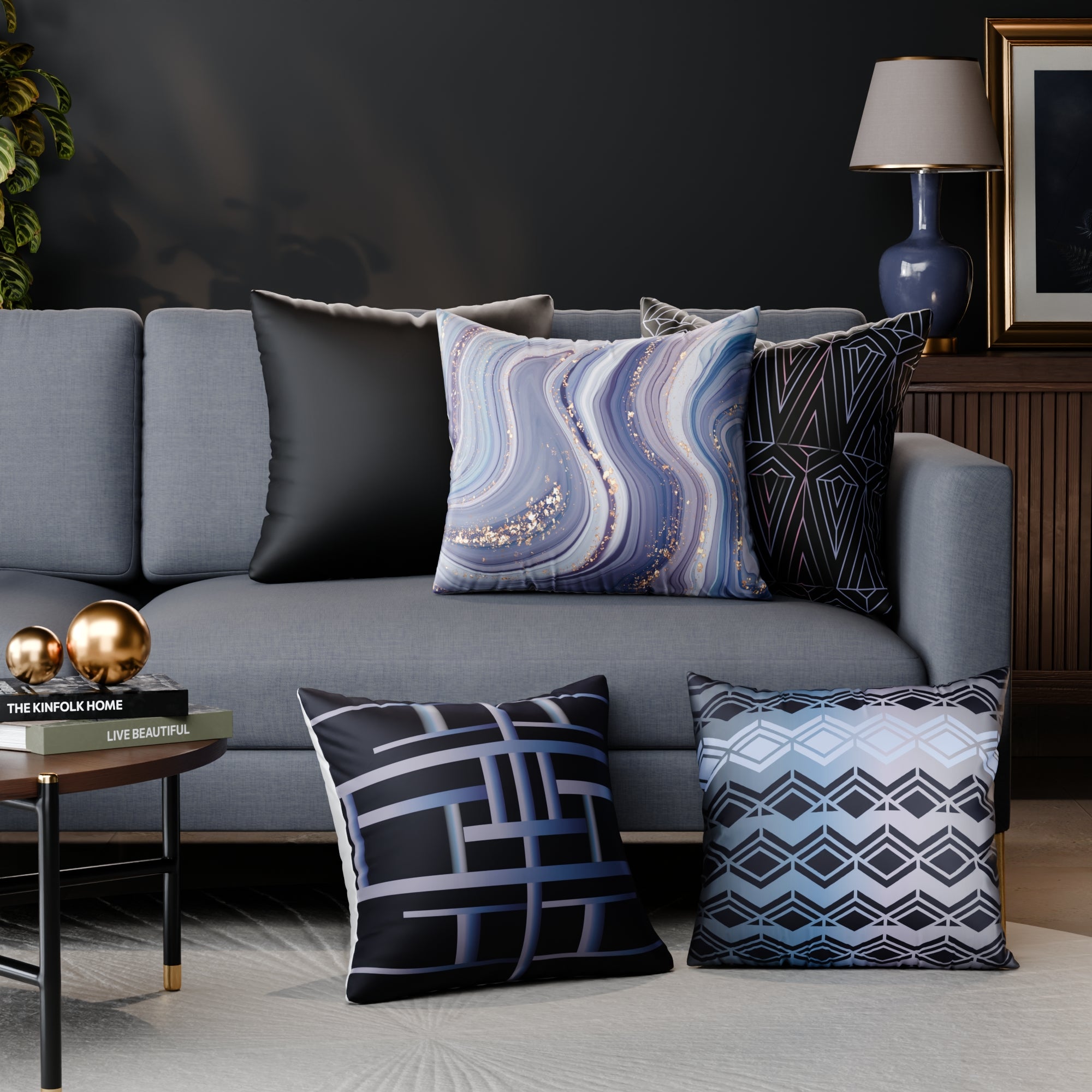 Ophelia’s Serenade Cushion Cover 5 Pc Set