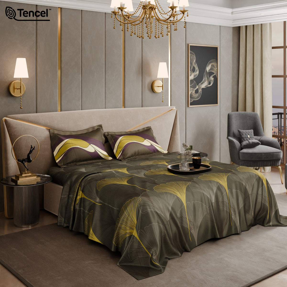 The Mahogany Ballroom Tencel™ Bedsheet Set