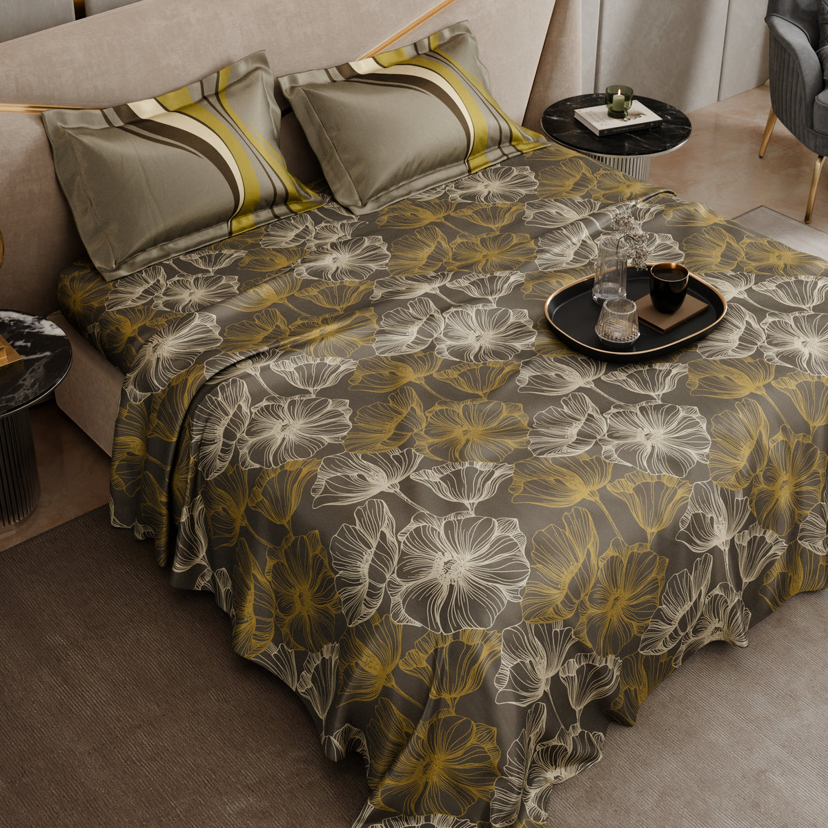 The Amber Courtyard Tencel™ Bedsheet Set