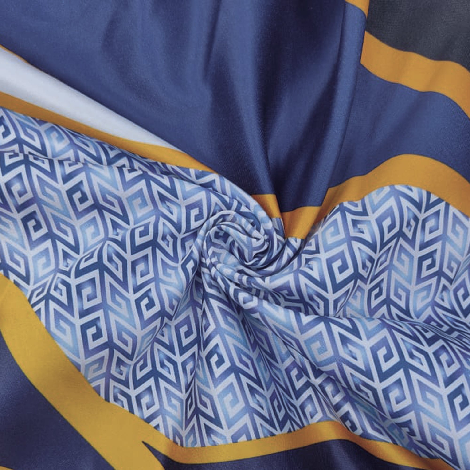 Indigo Fragment Bedsheet Set